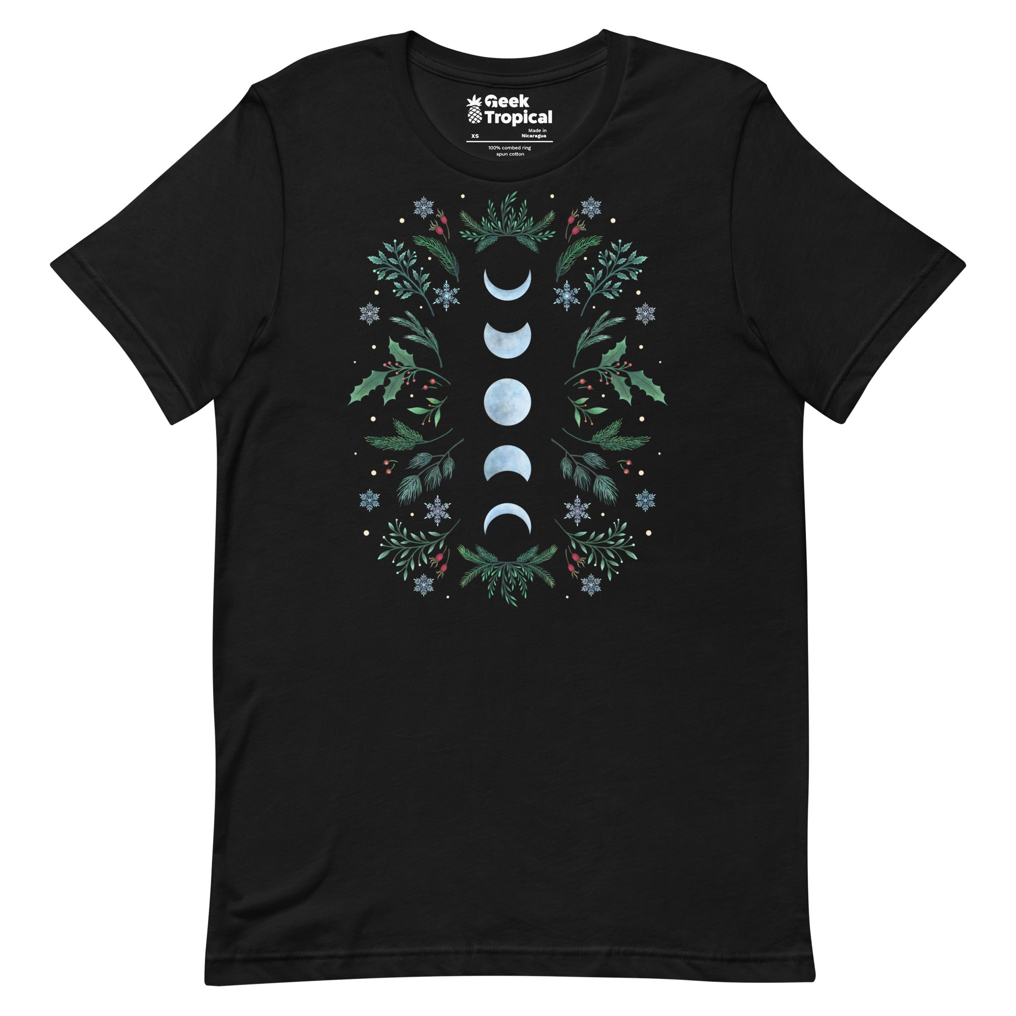 Moonlight Garden Festive T-Shirt Geek Nerd Advertise to Meta Botany Print Design by Episodic Drawing