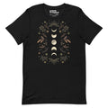 Moonlight Garden Winter Brown T-Shirt Geek Nerd Advertise to Meta Botany Print Design by Episodic Drawing