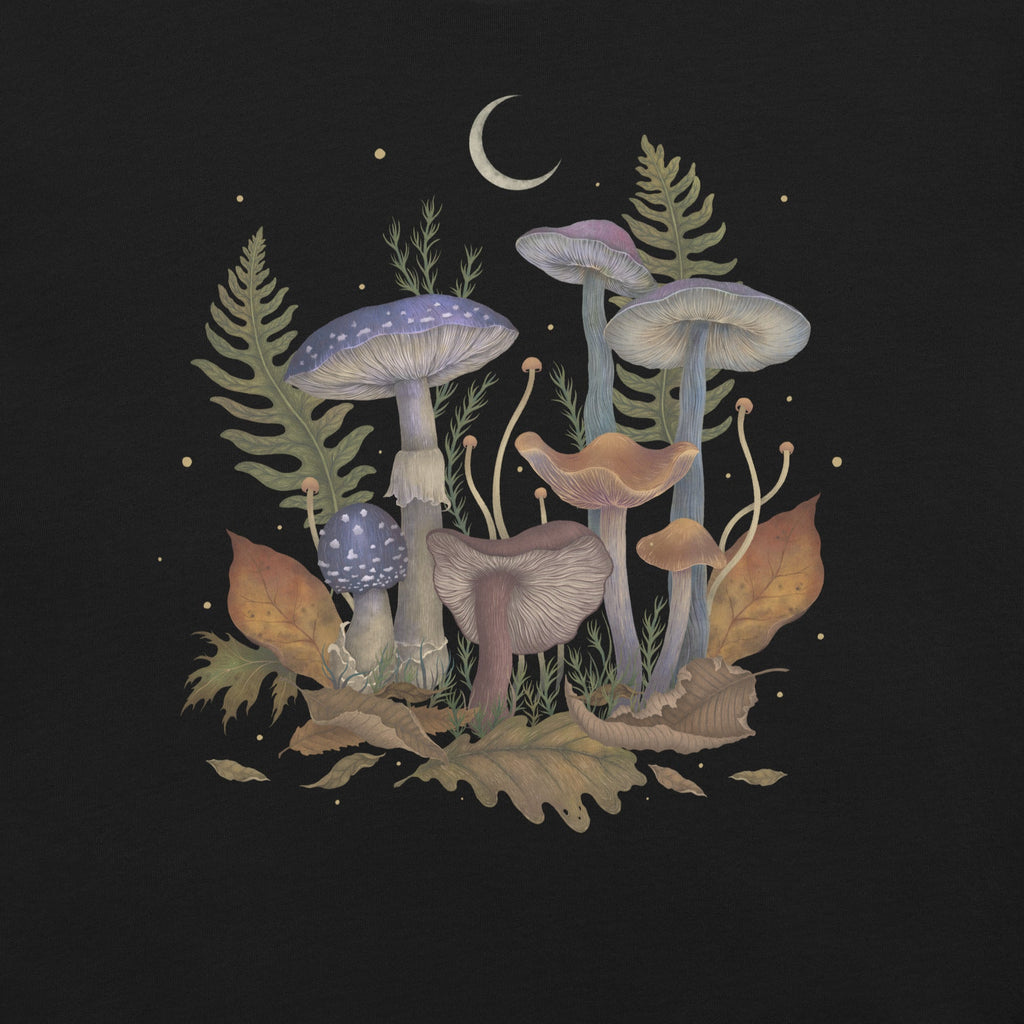 Mushroom Cover T-Shirt Geek Nerd Advertise to Meta Book Prints Botany Print