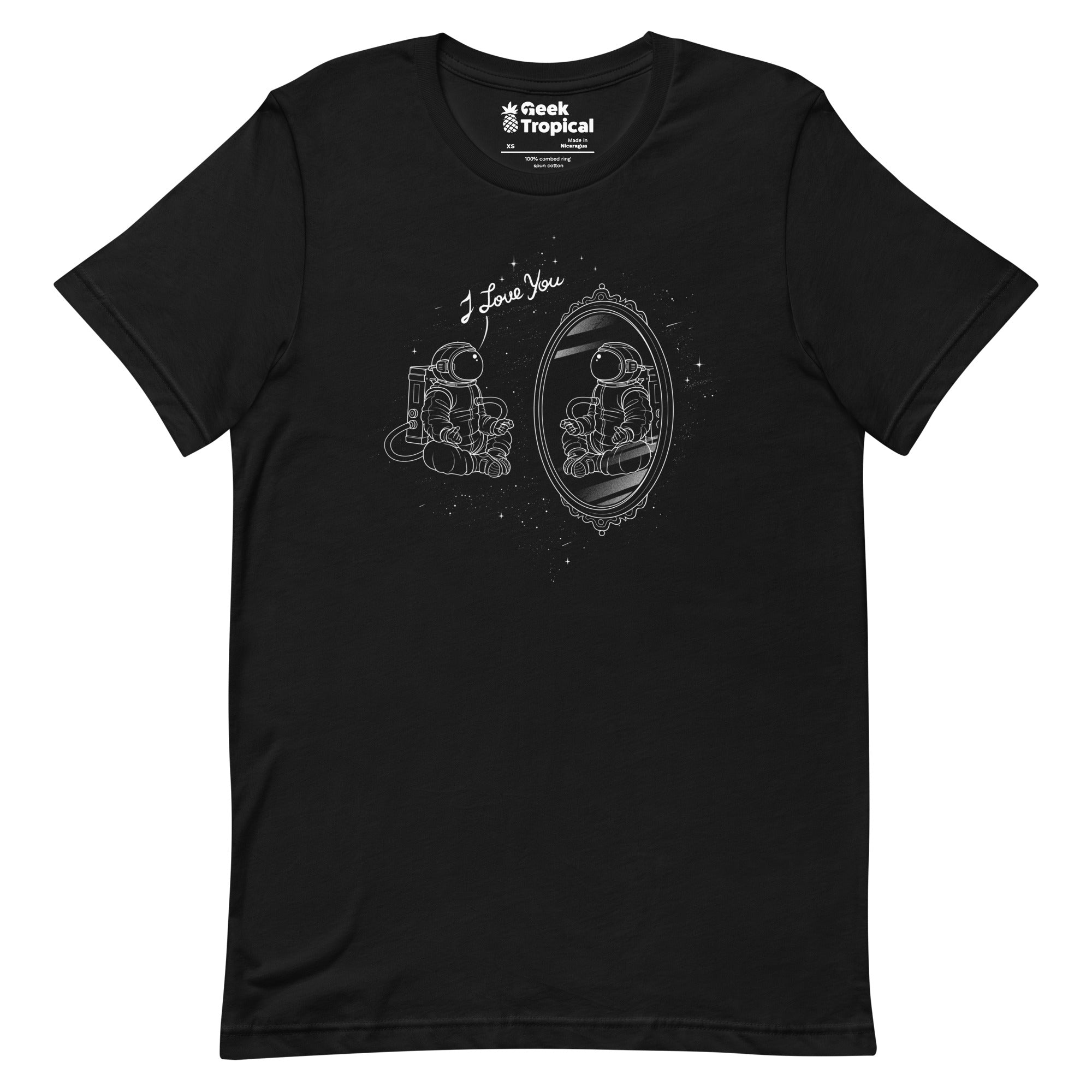 Astronaut I Love You T-Shirt Geek Nerd Advertise to Meta Design by Tobe Fonseca FLOW DESC WRITING