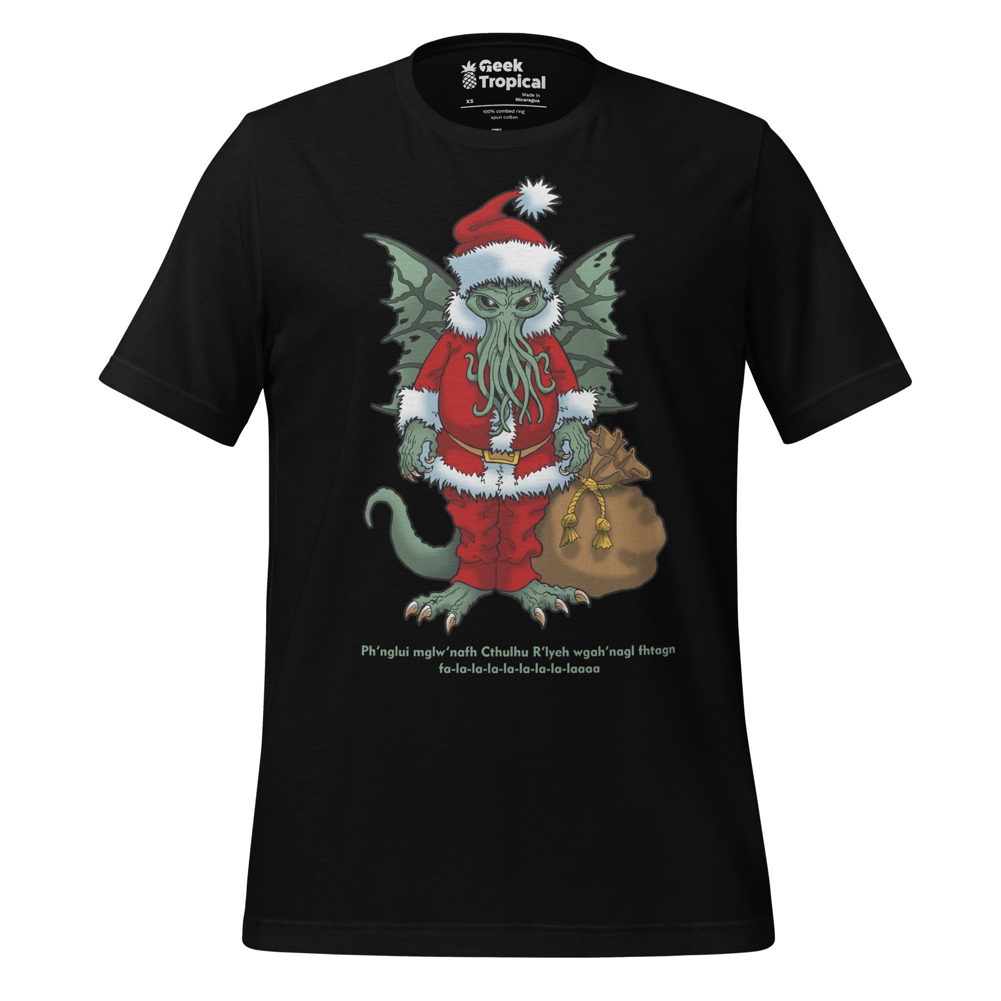 Cthulhu Santa T-Shirt Geek Nerd Advertise to Meta Christmas Print Fantasy Prints