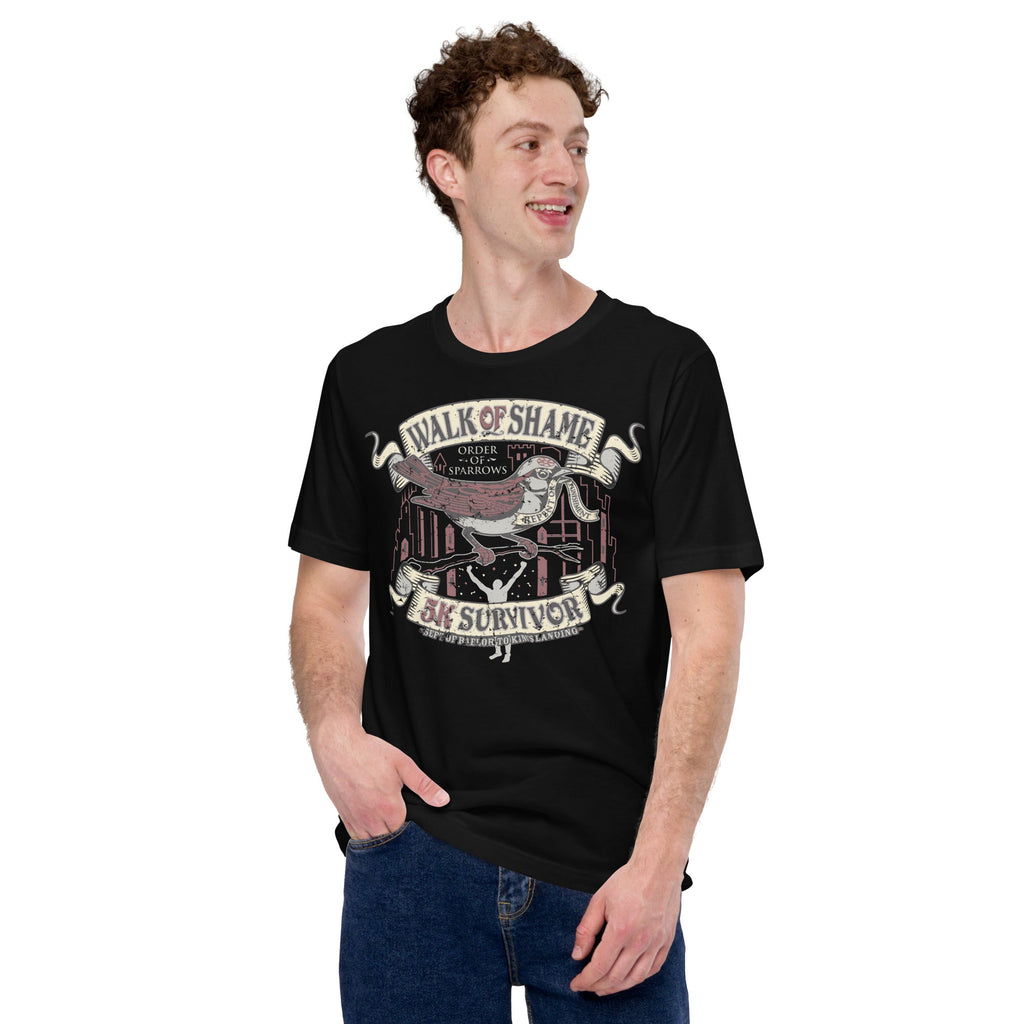 Walk of Shame T-Shirt Geek Nerd Advertise to Meta FLOW DESC WRITING Funny Prints