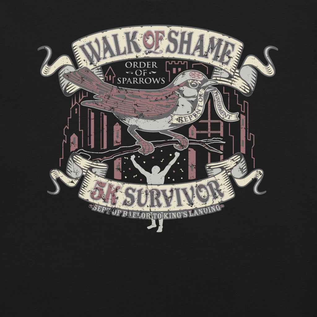 Walk of Shame T-Shirt Geek Nerd Advertise to Meta FLOW DESC WRITING Funny Prints