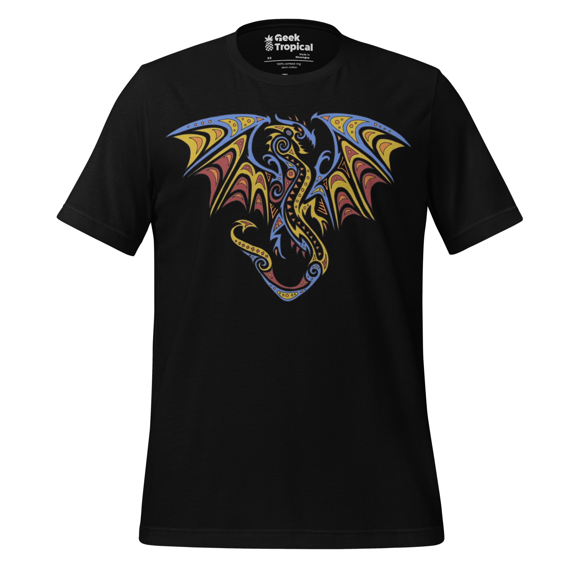 Tribal Dragon T-Shirt Geek Nerd Advertise to Meta Animal Patterns Fantasy Prints