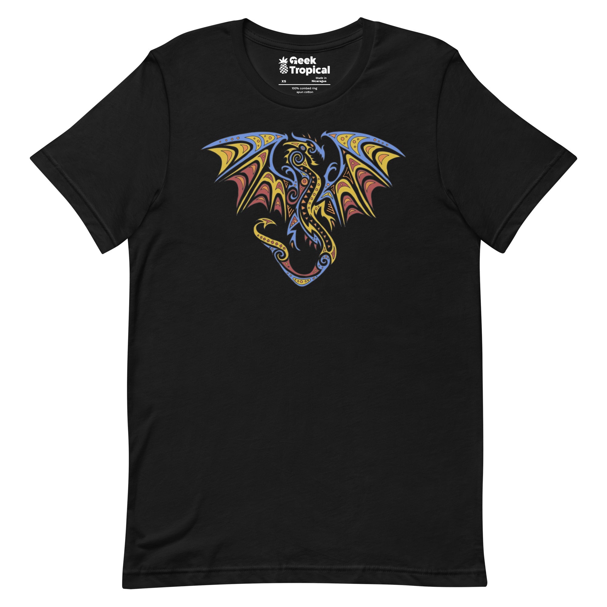 Tribal Dragon T-Shirt Geek Nerd Advertise to Meta Animal Patterns Fantasy Prints