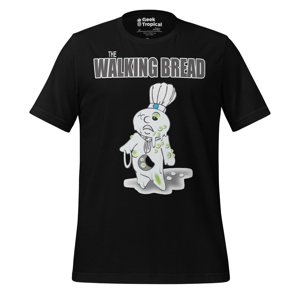The Walking Bread T-Shirt Geek Nerd Advertise to Meta Fantasy Prints FLOW DESC WRITING