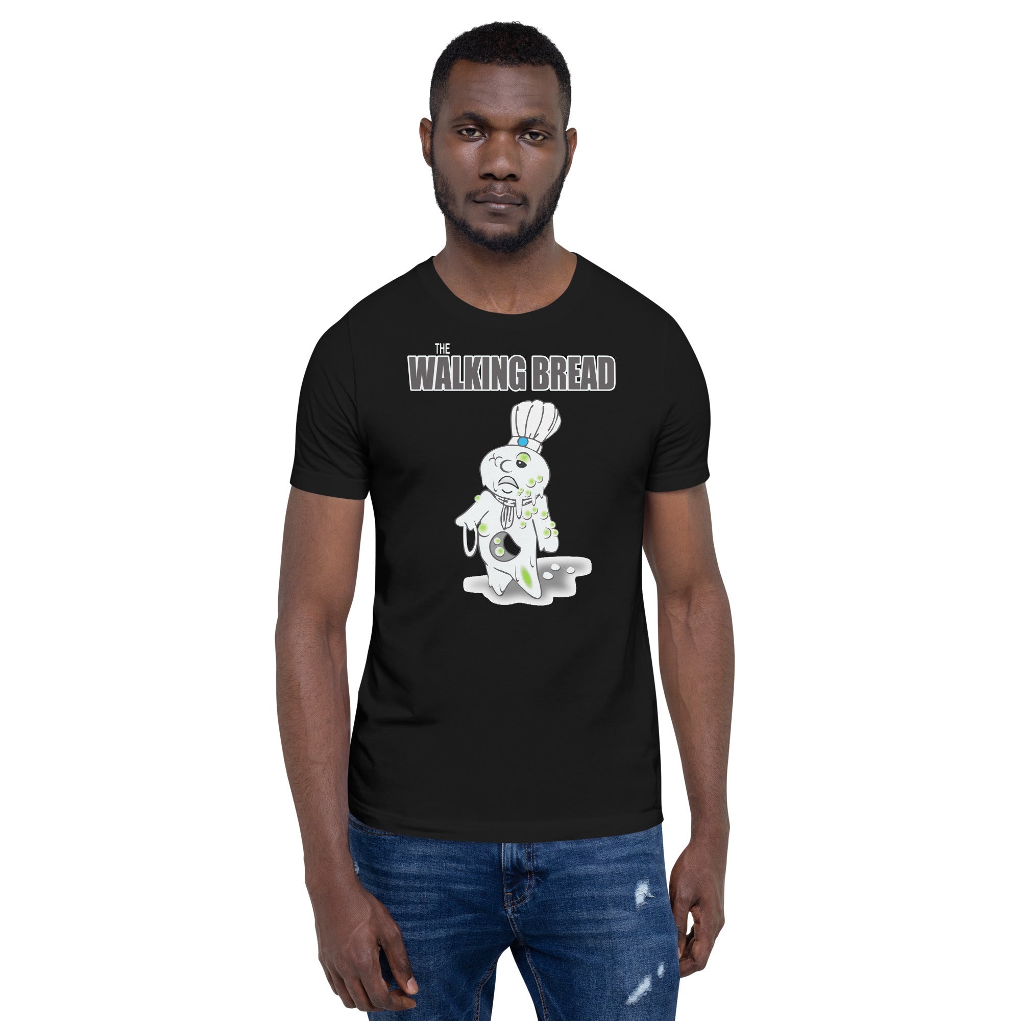 The Walking Bread T-Shirt Geek Nerd Advertise to Meta Fantasy Prints FLOW DESC WRITING