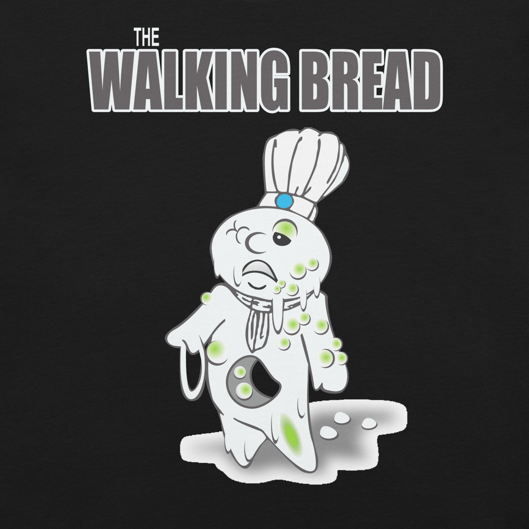 The Walking Bread T-Shirt Geek Nerd Advertise to Meta Fantasy Prints FLOW DESC WRITING