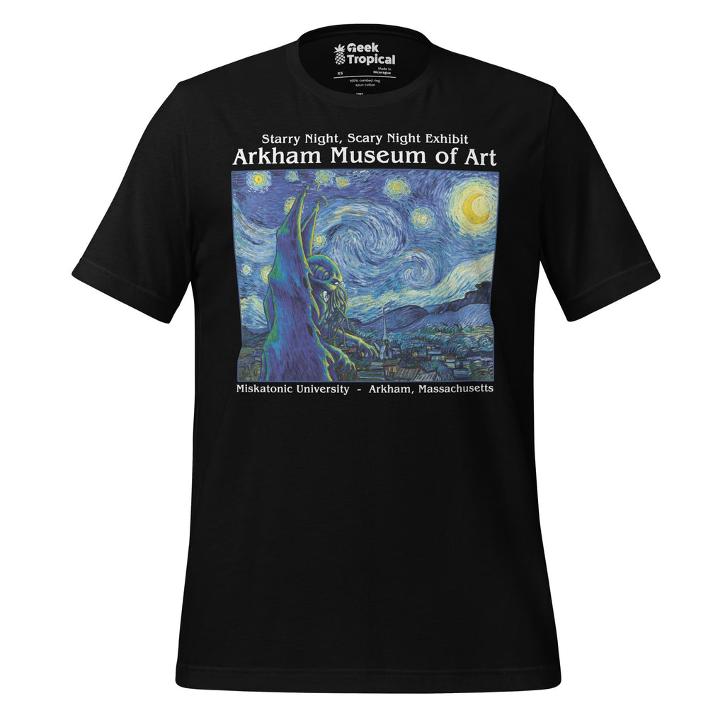 Starry Night Cthulhu T-Shirt Geek Nerd Advertise to Meta dnd & rpg print Fantasy Prints