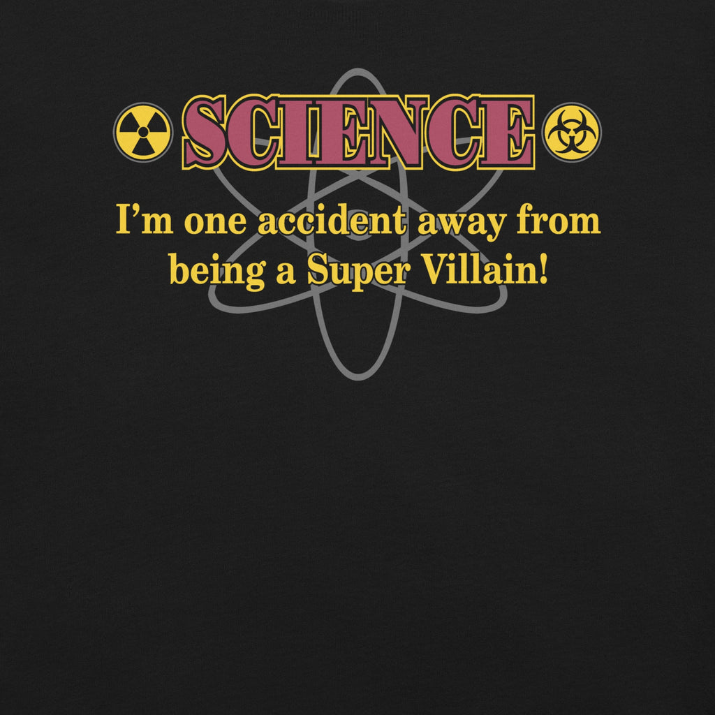 Science Super Villain T-Shirt Geek Nerd Advertise to Meta FLOW DESC WRITING Funny Prints