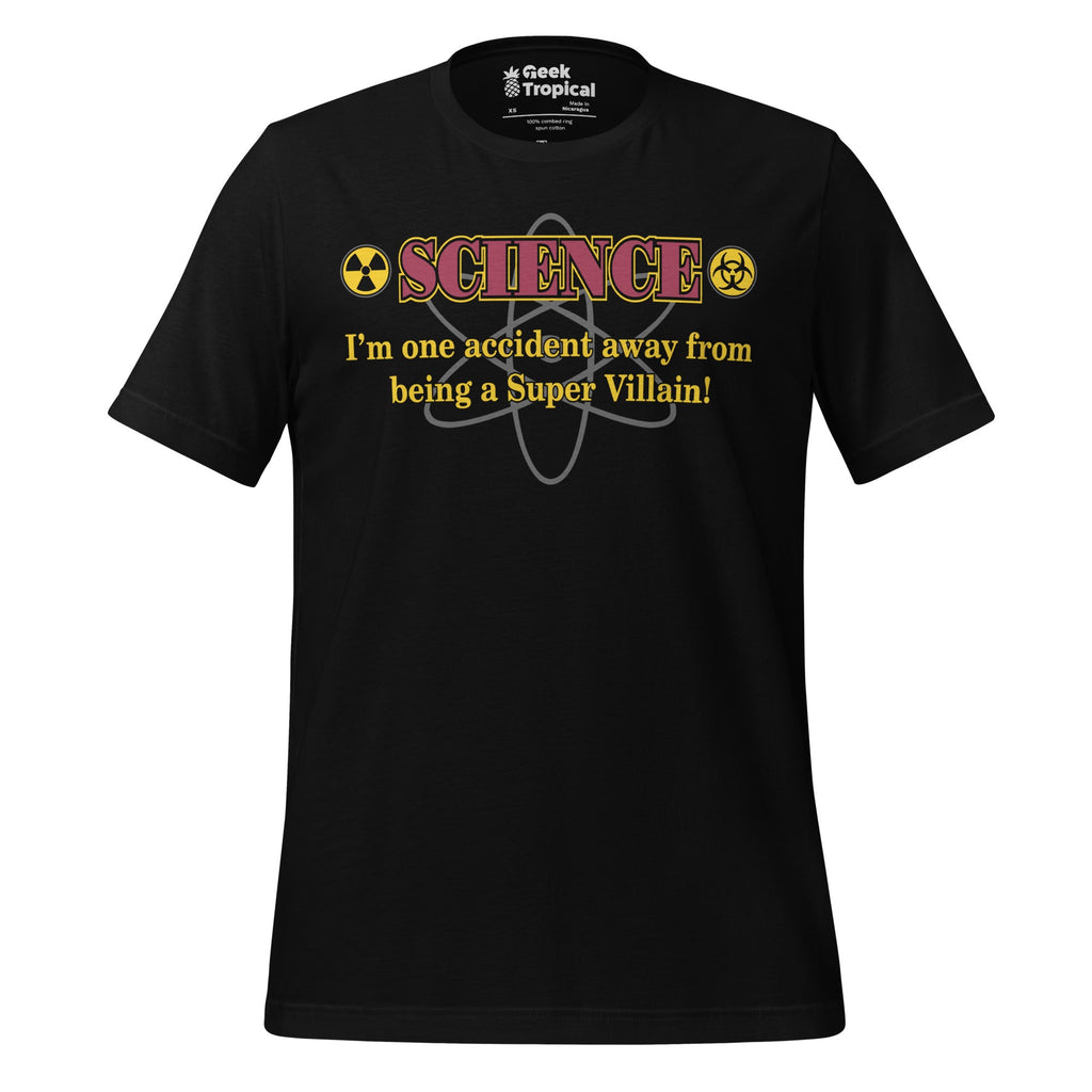 Science Super Villain T-Shirt Geek Nerd Advertise to Meta FLOW DESC WRITING Funny Prints