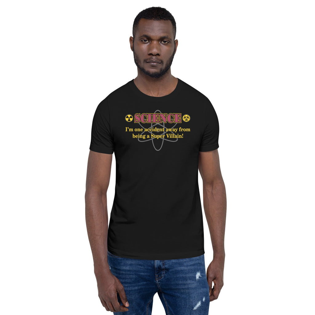 Science Super Villain T-Shirt Geek Nerd Advertise to Meta FLOW DESC WRITING Funny Prints