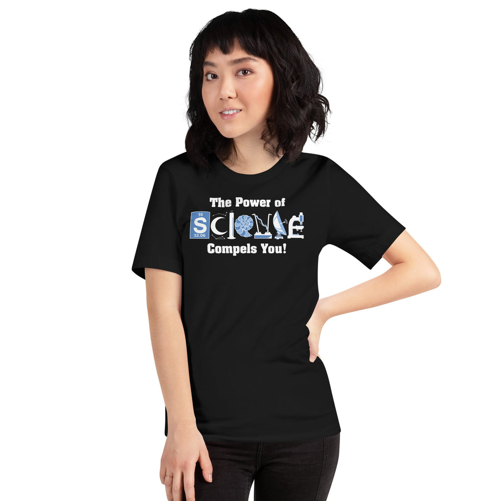 Power of Science T-Shirt Geek Nerd Advertise to Meta FLOW DESC WRITING Off World Designs