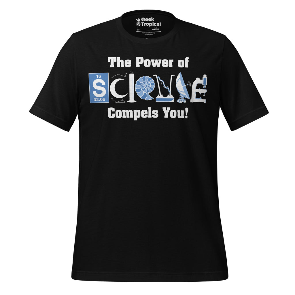 Power of Science T-Shirt Geek Nerd Advertise to Meta FLOW DESC WRITING Off World Designs