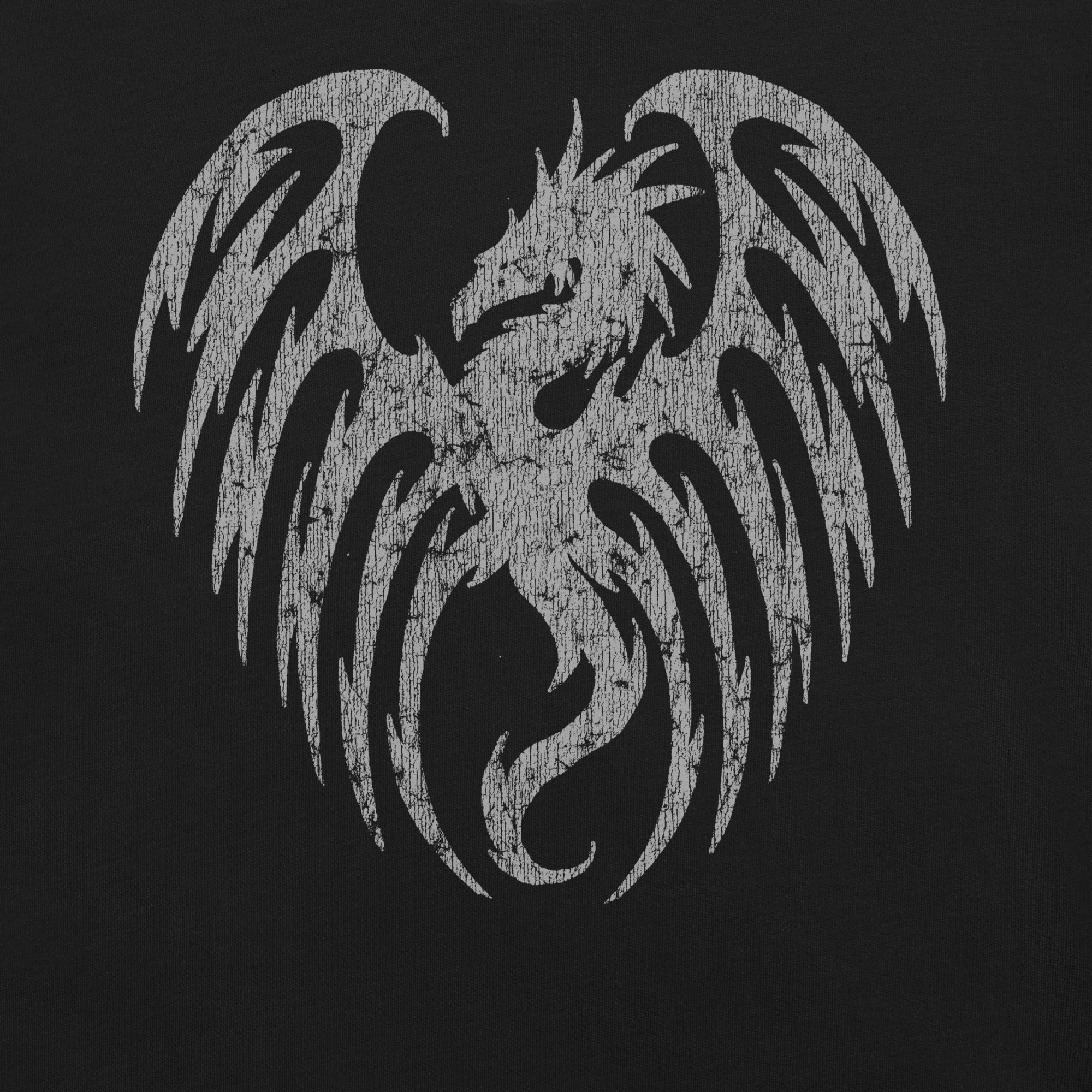 Oversized Dragon Shadow T-Shirt Geek Nerd Advertise to Meta Fantasy Prints FLOW DESC WRITING