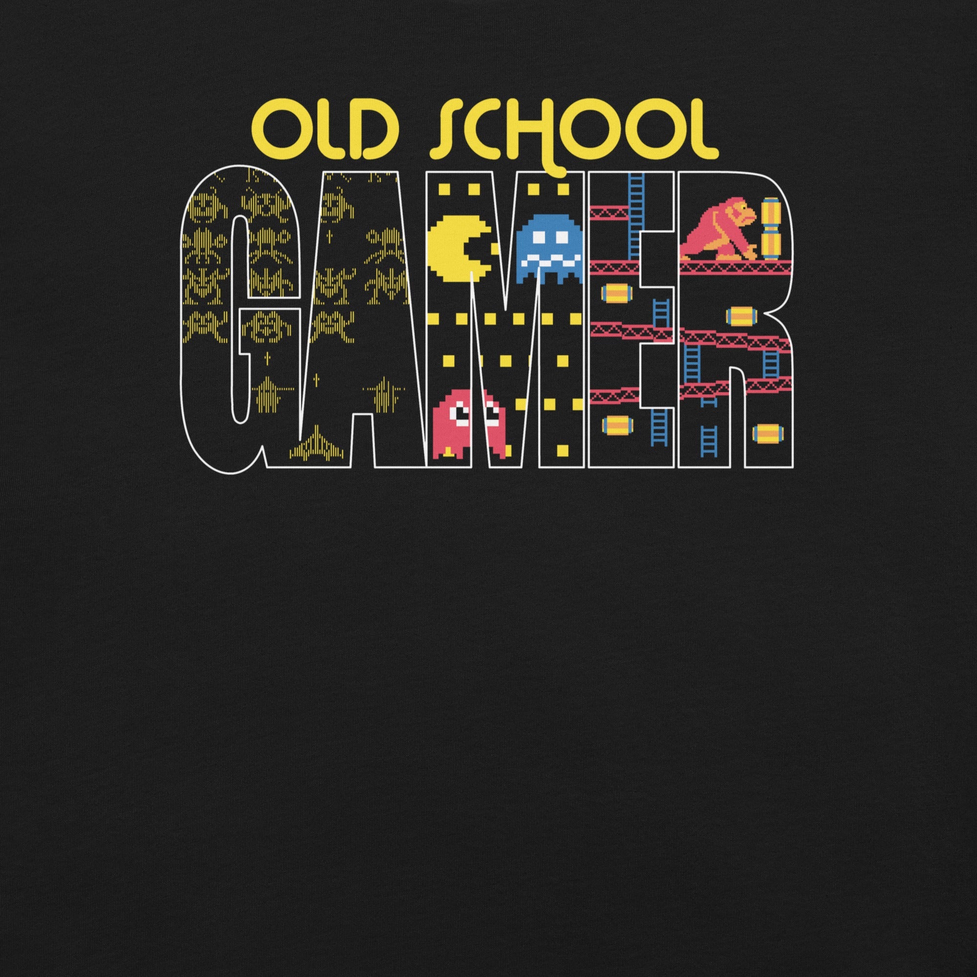 Old School Gamer T-Shirt Geek Nerd Advertise to Meta FLOW DESC WRITING Off World Designs