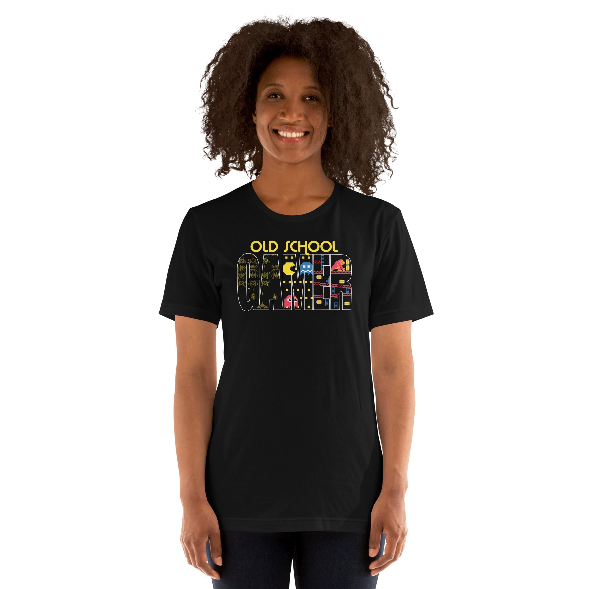Old School Gamer T-Shirt Geek Nerd Advertise to Meta FLOW DESC WRITING Off World Designs