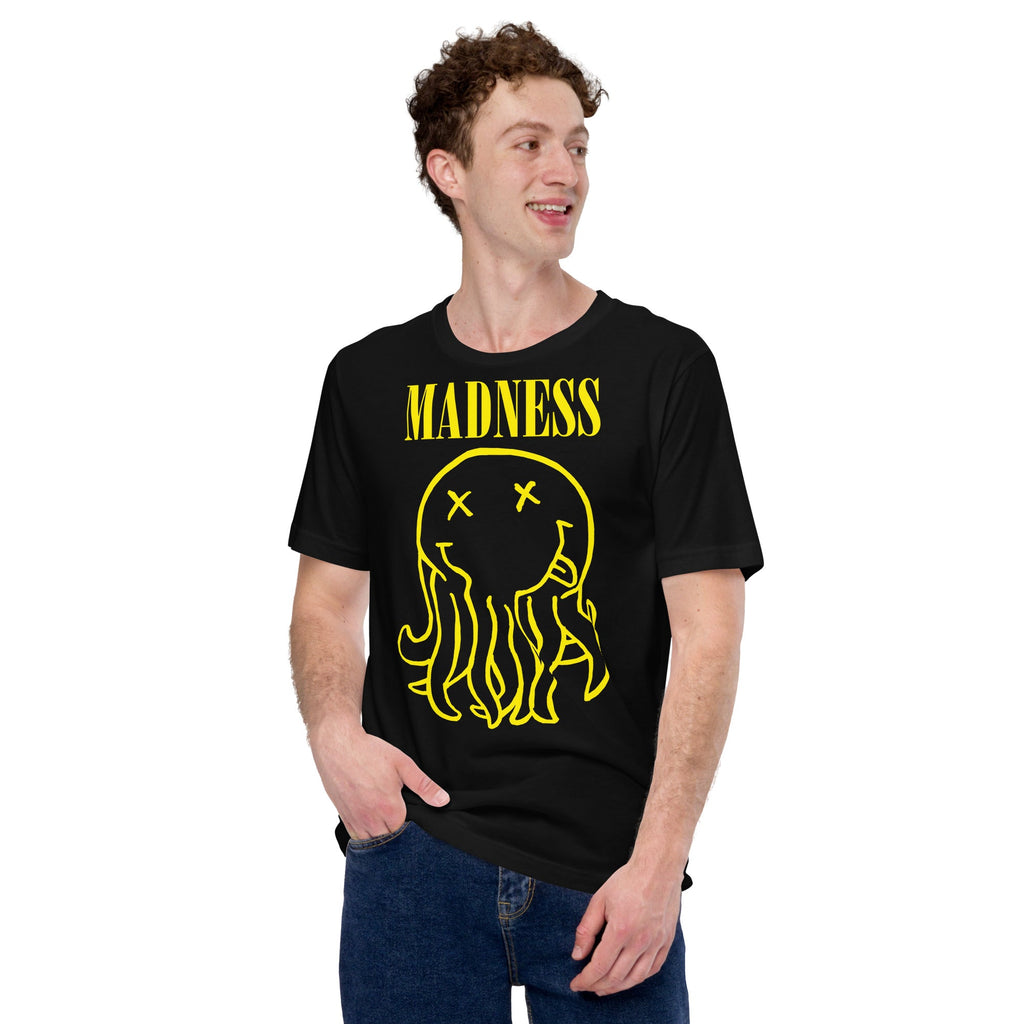 Madness T-Shirt Geek Nerd Advertise to Meta Fantasy Prints FLOW DESC WRITING