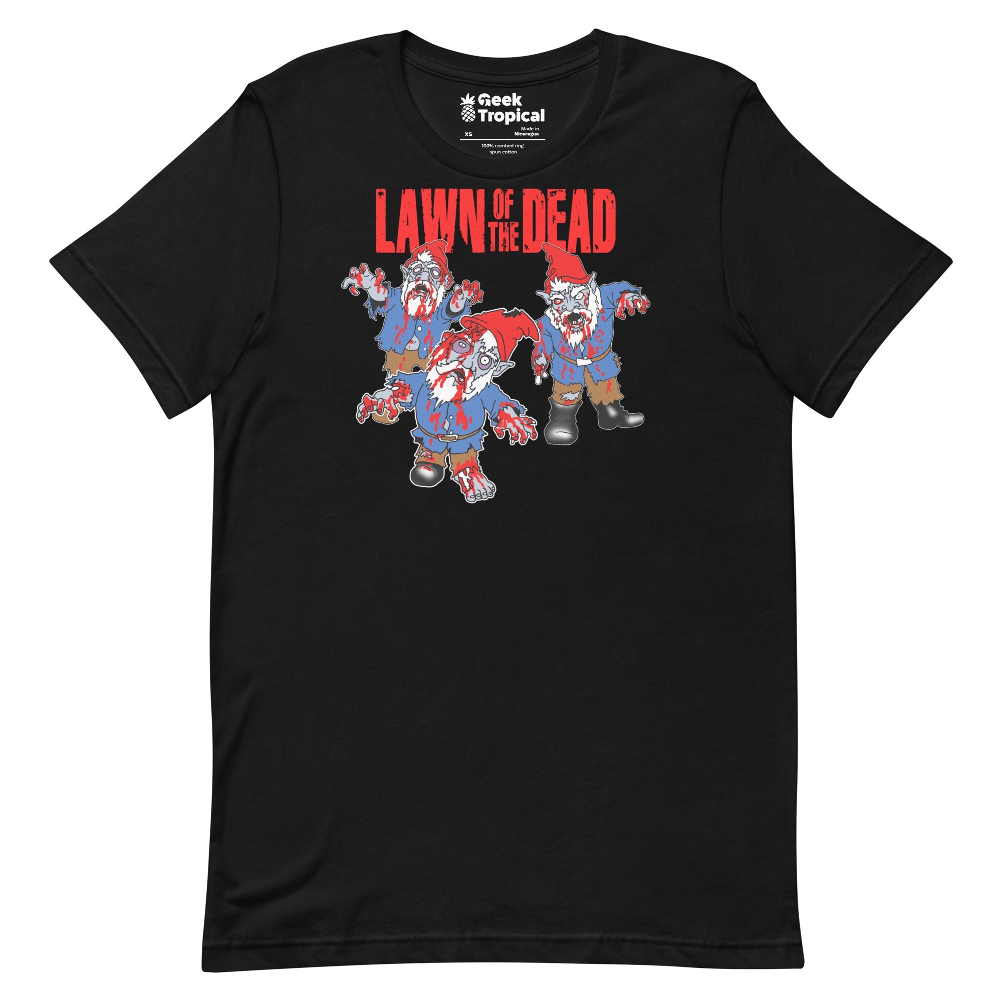 Lawn of the Dead T-Shirt Geek Nerd Advertise to Meta Fantasy Prints FLOW DESC WRITING