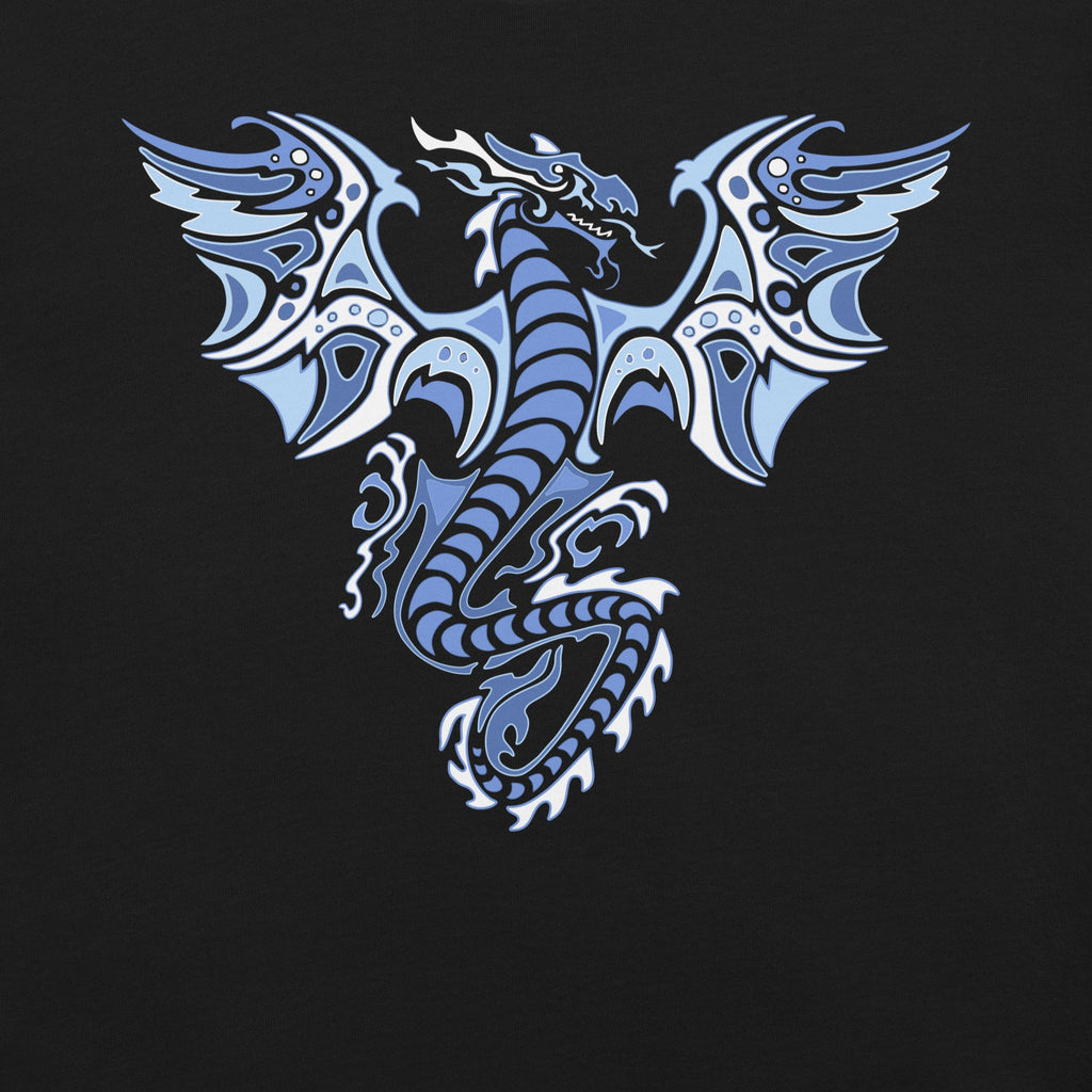 Ice Tribal Dragon T-Shirt Geek Nerd Advertise to Meta Fantasy Prints FLOW DESC WRITING