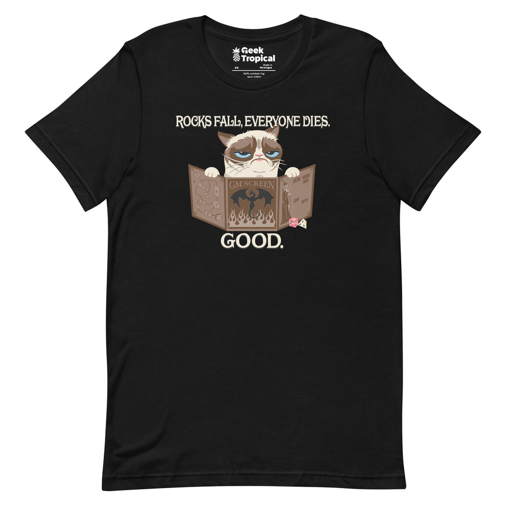 Grumpy Cat GM T-Shirt Geek Nerd Advertise to Meta Animal Patterns dnd & rpg print