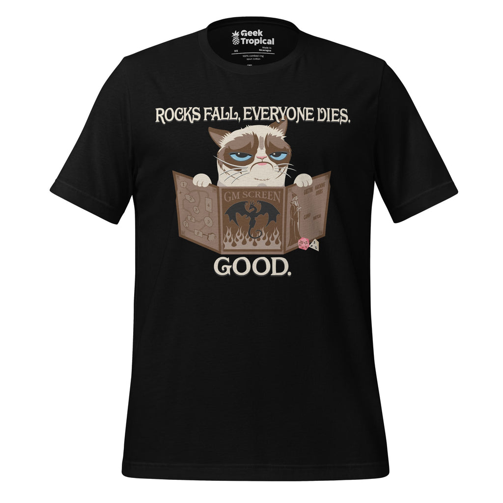 Grumpy Cat GM T-Shirt Geek Nerd Advertise to Meta Animal Patterns dnd & rpg print