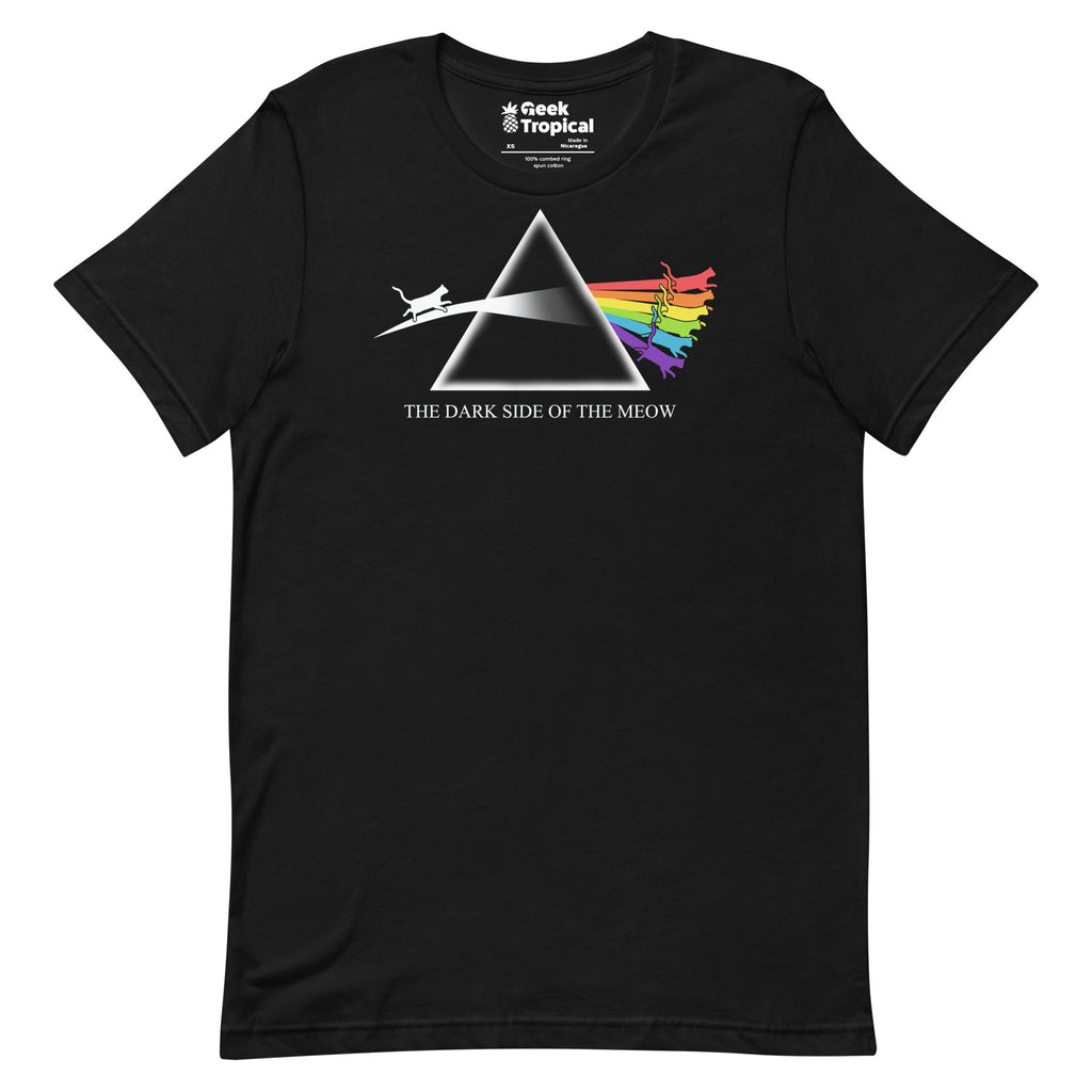 Dark Side of the Meow T-Shirt Geek Nerd Advertise to Meta Animal Patterns FLOW DESC WRITING