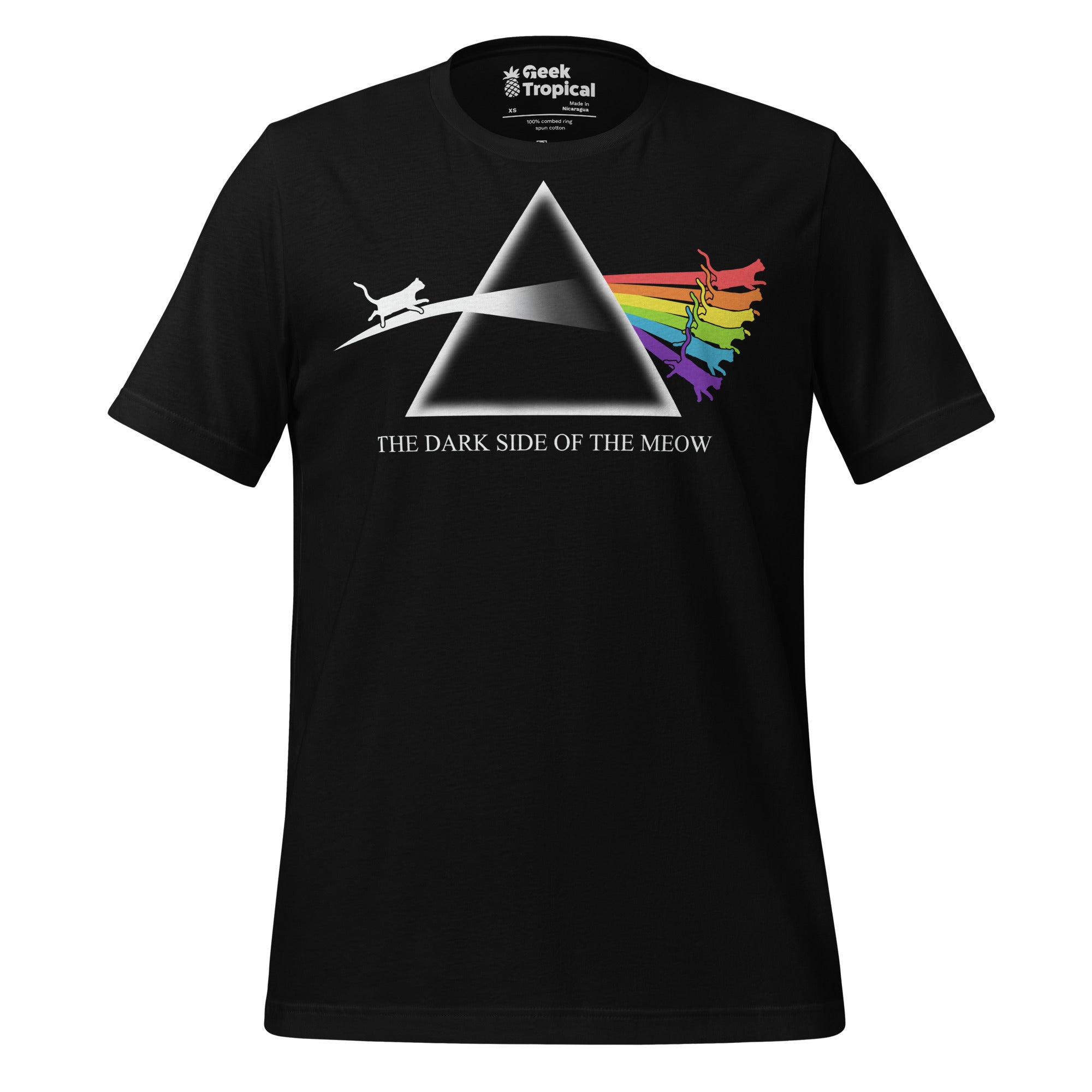 Dark Side of the Meow T-Shirt Geek Nerd Advertise to Meta Animal Patterns FLOW DESC WRITING