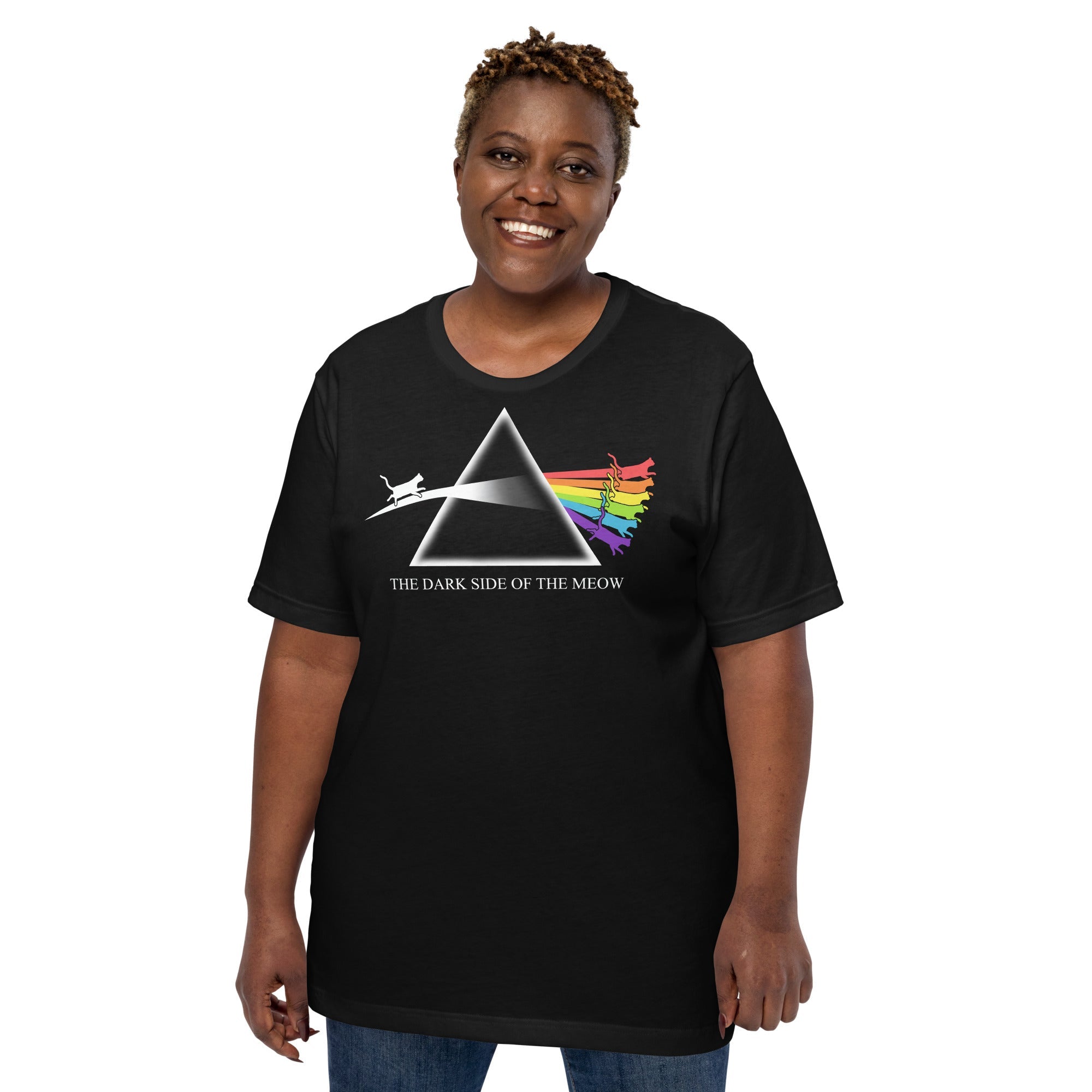 Dark Side of the Meow T-Shirt Geek Nerd Advertise to Meta Animal Patterns FLOW DESC WRITING