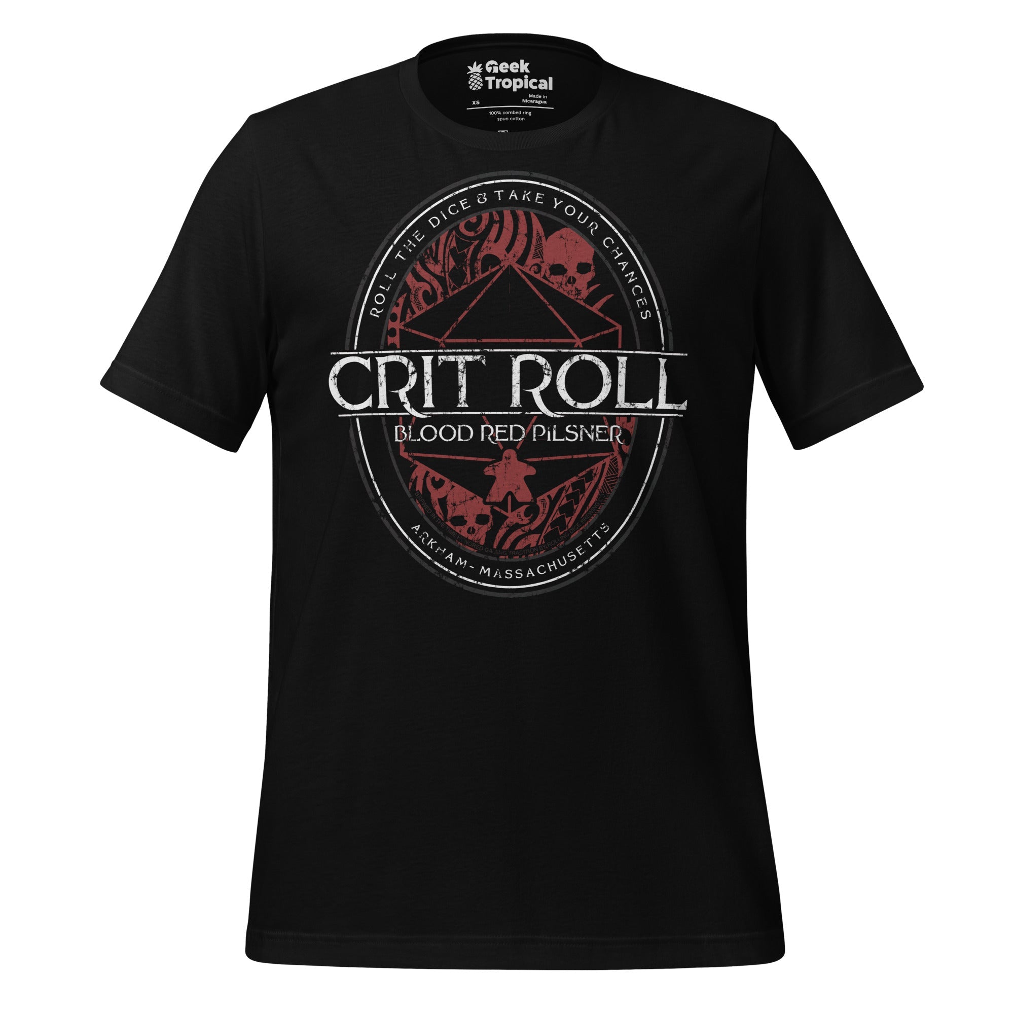 Arkham RPG Crit Roll T-Shirt Geek Nerd Advertise to Meta dnd & rpg print Fantasy Prints