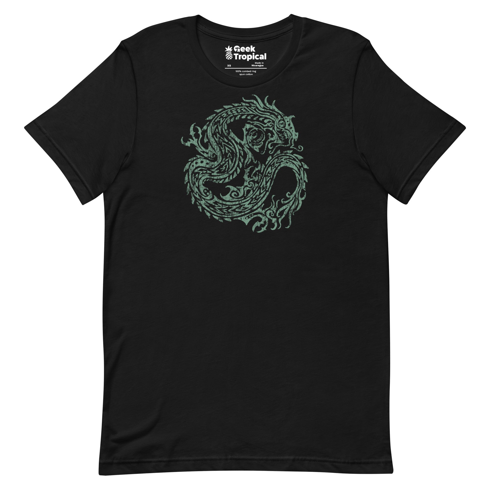 Ancient Dragon T-Shirt Geek Nerd Advertise to Meta Fantasy Prints FLOW DESC WRITING