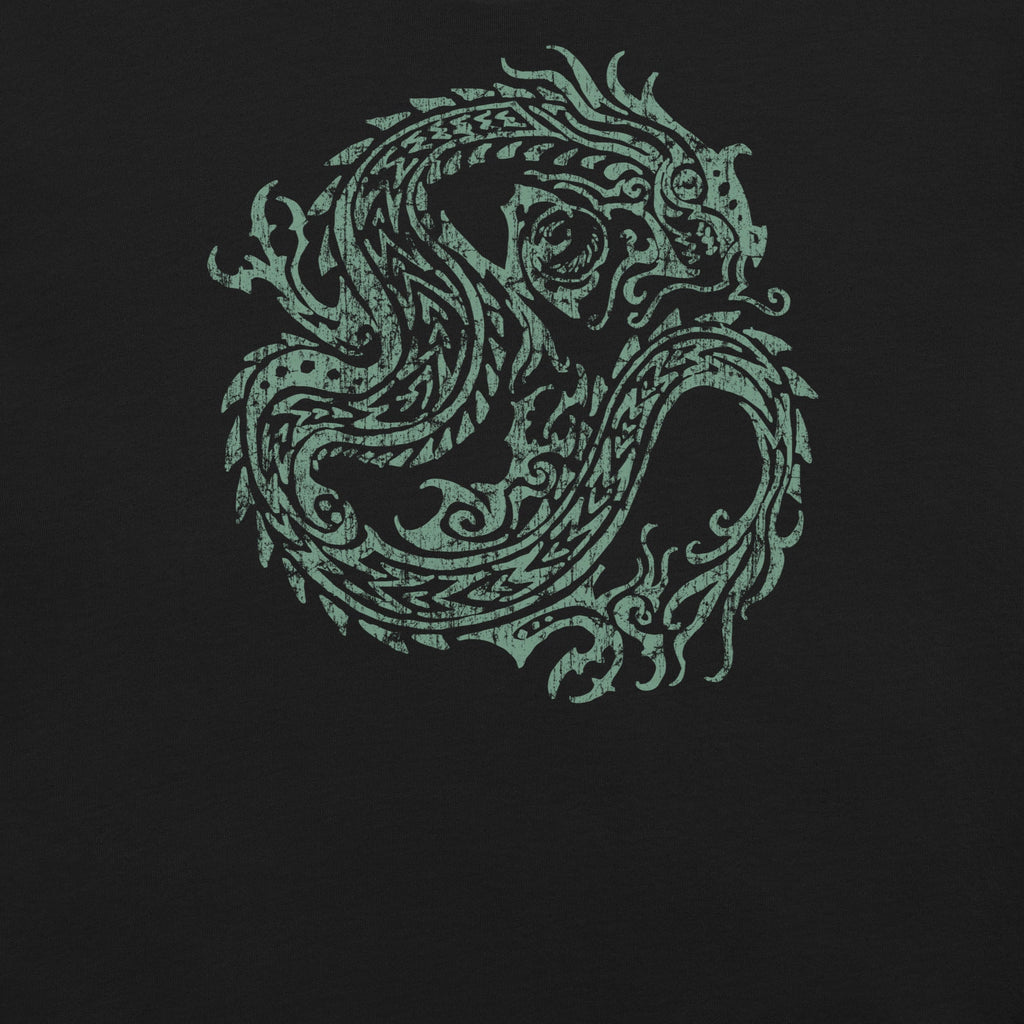 Ancient Dragon T-Shirt Geek Nerd Advertise to Meta Fantasy Prints FLOW DESC WRITING