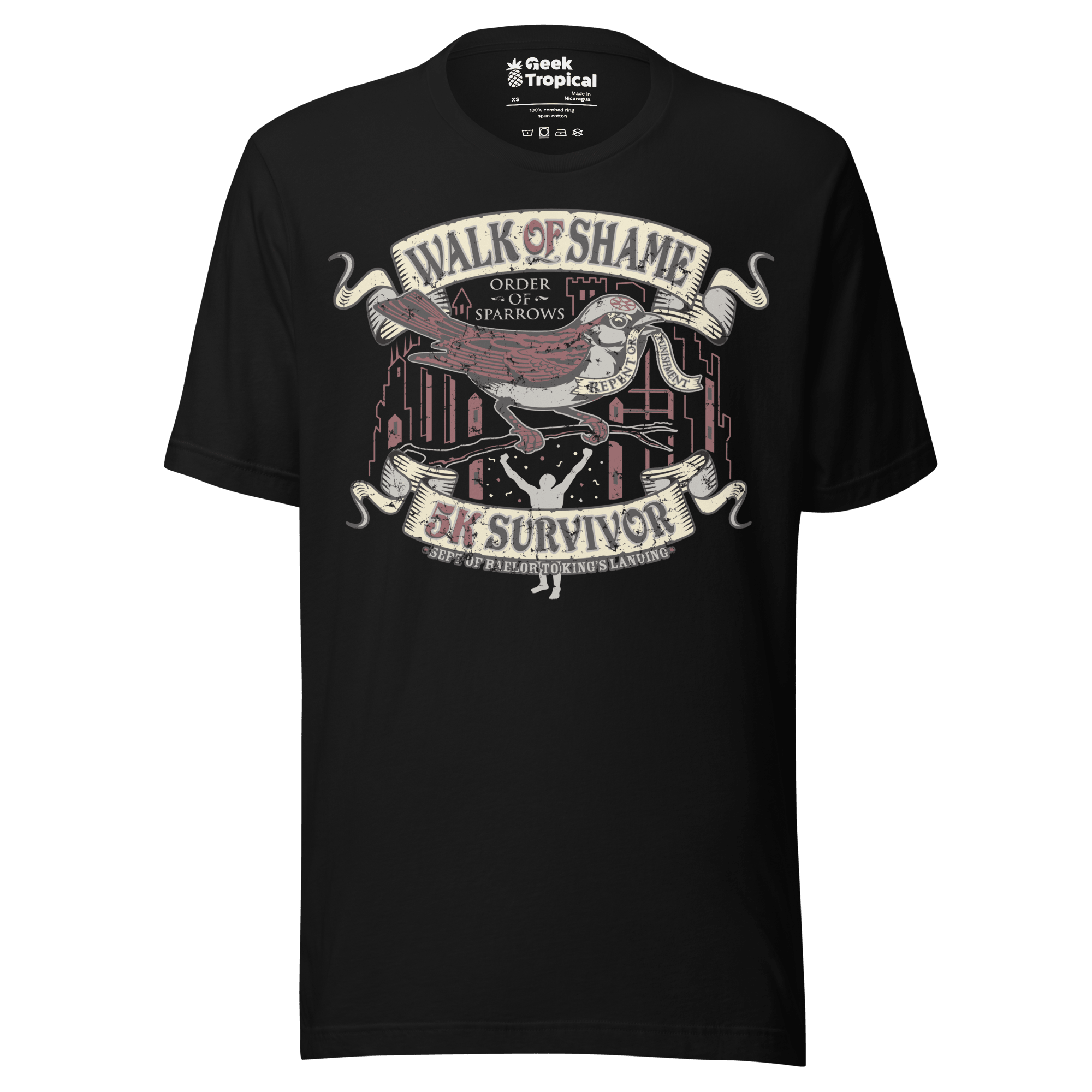 Walk of Shame T-Shirt Geek Nerd Advertise to Meta FLOW DESC WRITING Funny Prints