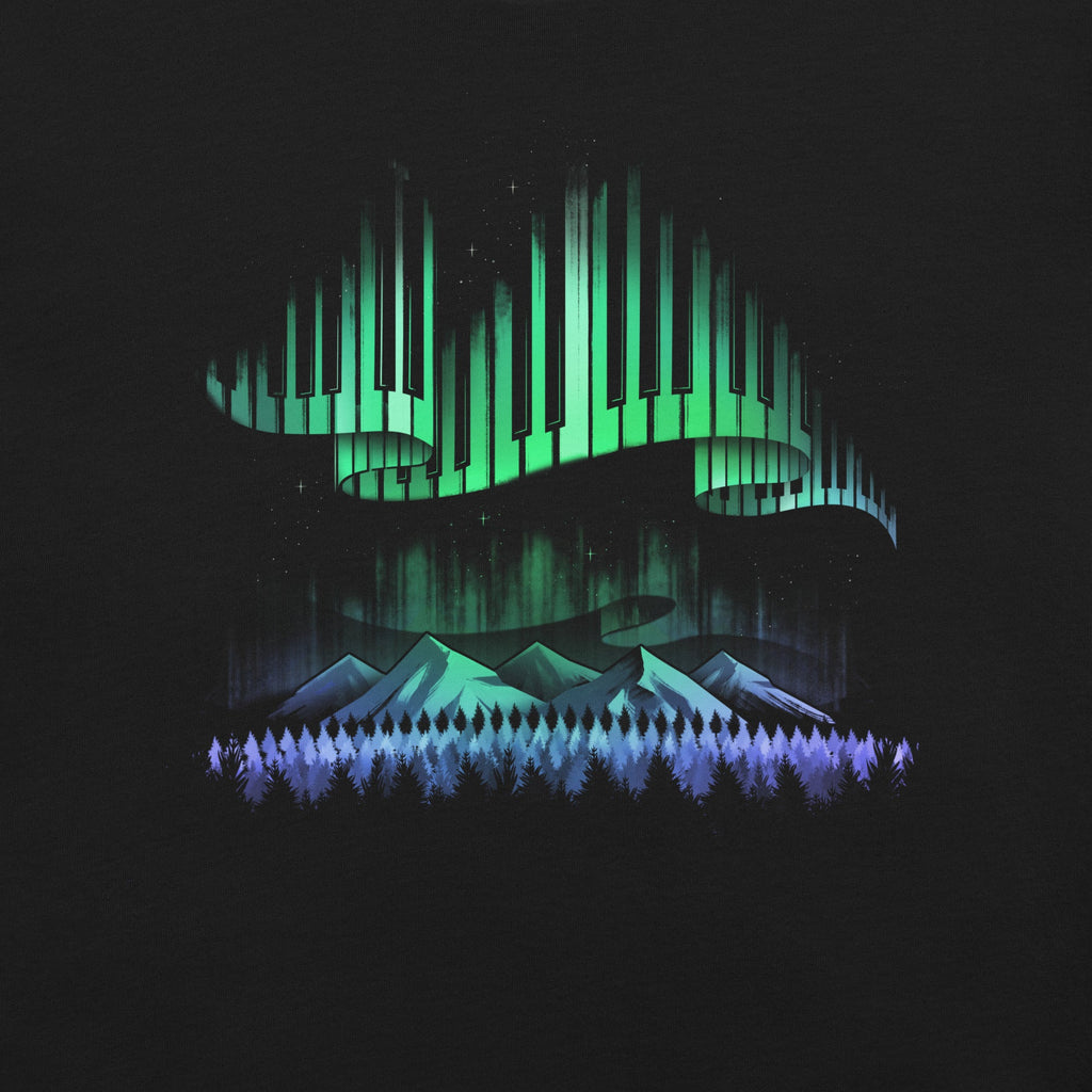 Aurora Borealis Song T-Shirt Geek Nerd Advertise to Meta Design by Tobe Fonseca FLOW DESC WRITING
