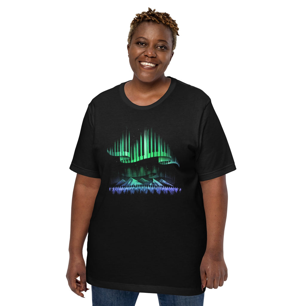 Aurora Borealis Song T-Shirt Geek Nerd Advertise to Meta Design by Tobe Fonseca FLOW DESC WRITING