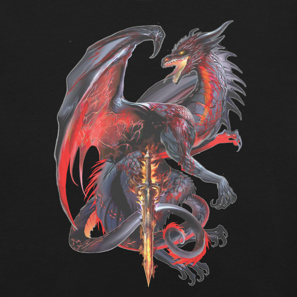 Dragonblade Widowblade T-Shirt Geek Nerd Advertise to Meta Design by Ruth Thompson dnd & rpg print