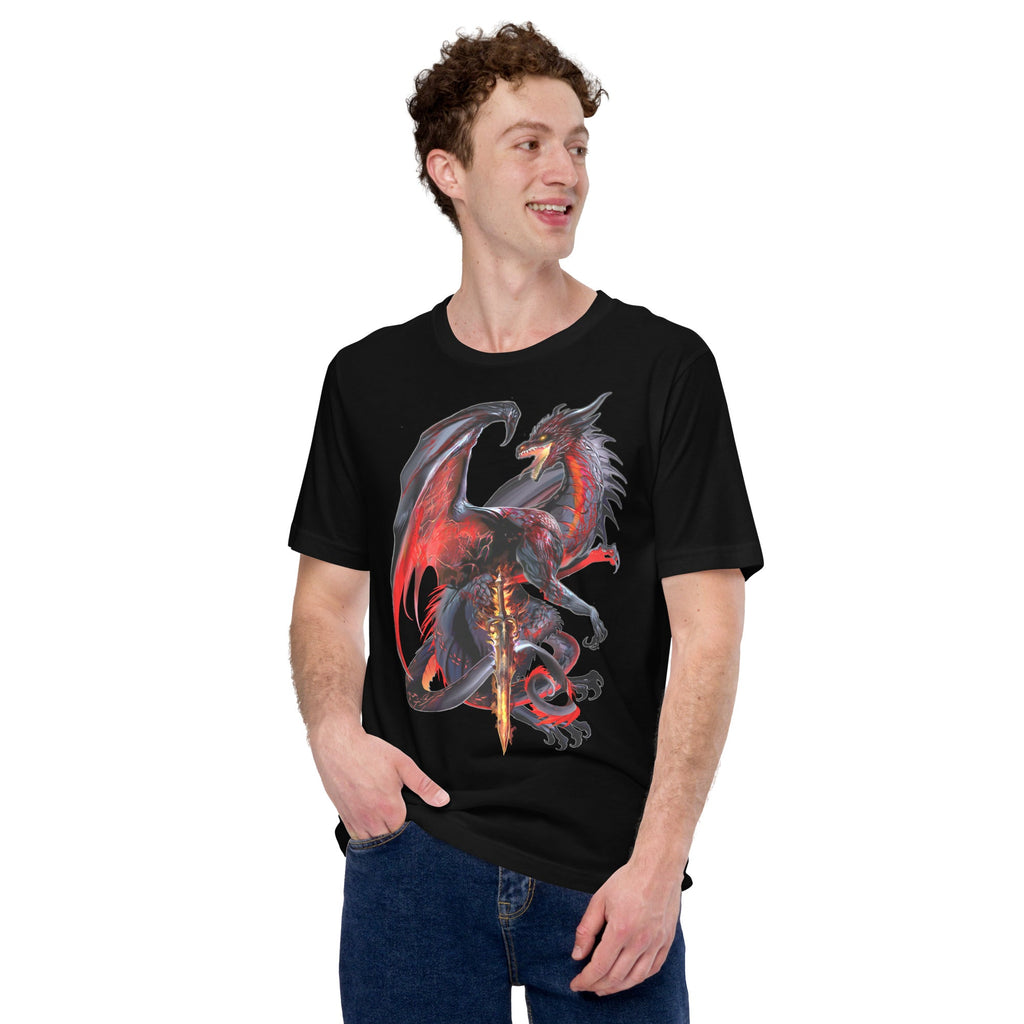 Dragonblade Widowblade T-Shirt Geek Nerd Advertise to Meta Design by Ruth Thompson dnd & rpg print