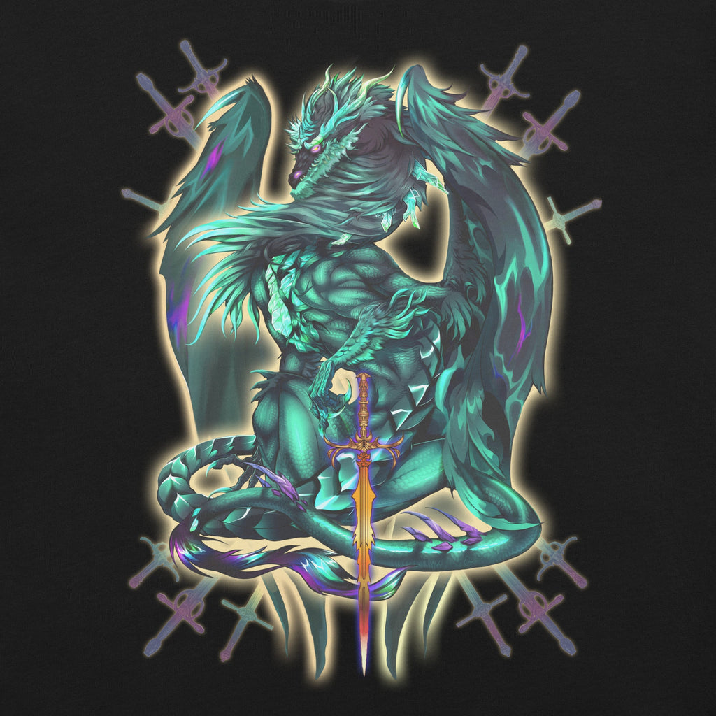 Dragonblade Terrablade T-Shirt Geek Nerd Advertise to Meta Design by Ruth Thompson Fantasy Prints