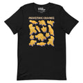 Prehistoric Cravings Dinosaur Chicken Nuggets T-Shirt Geek Nerd Advertise to Meta Design by Random Galaxy dinosaur print
