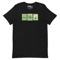 Raining Frogs Stamps T-Shirt Geek Nerd Advertise to Meta Animal Patterns Design by Ardi Tong