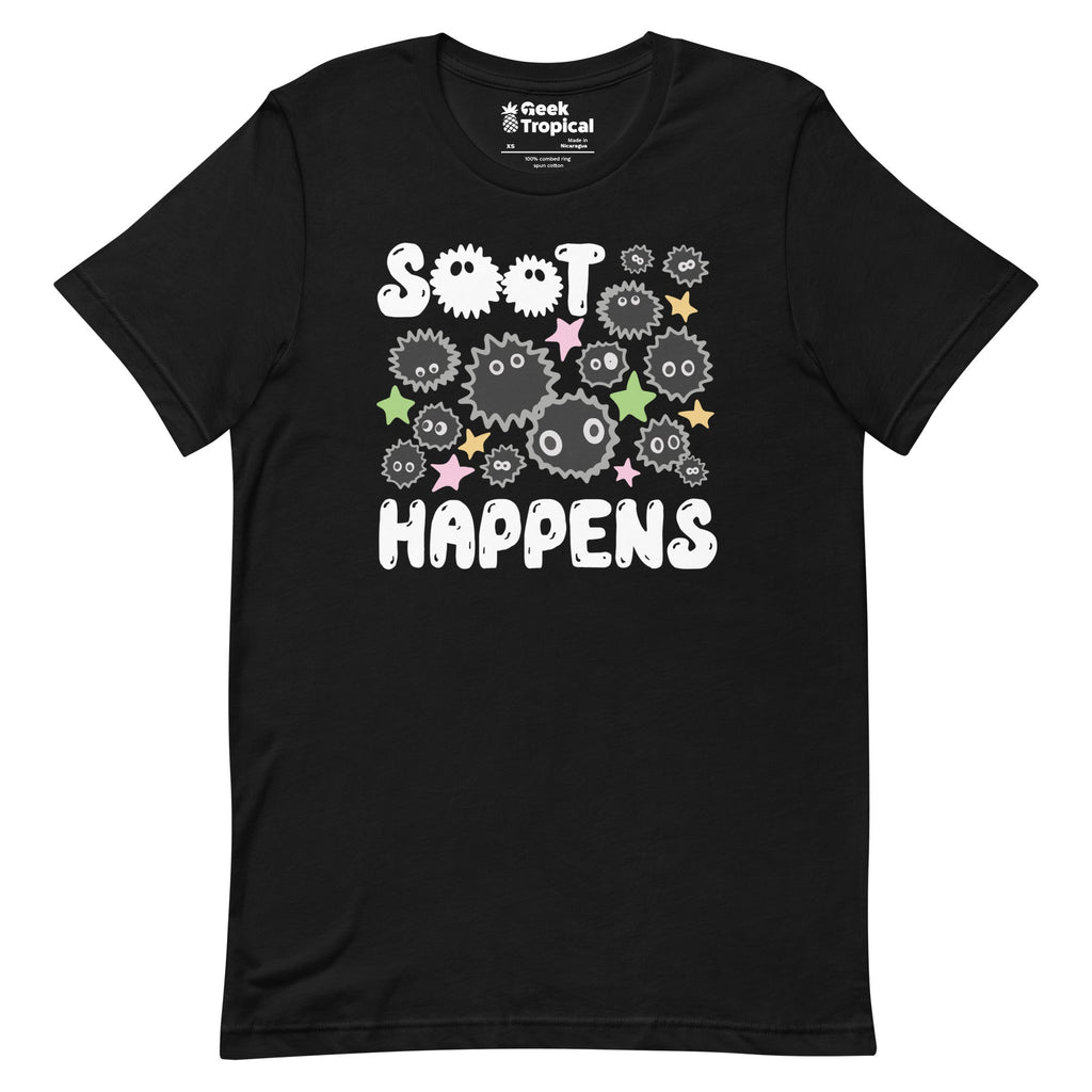 Soot Happens Sootsprites Anime T-Shirt Geek Nerd Advertise to Meta Anime Design by Heather Davenport