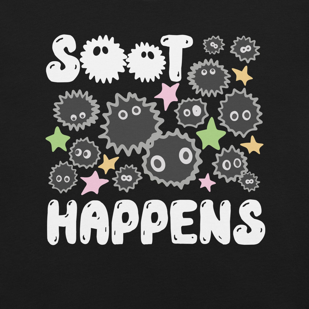 Soot Happens Sootsprites Anime T-Shirt Geek Nerd Advertise to Meta Anime Design by Heather Davenport