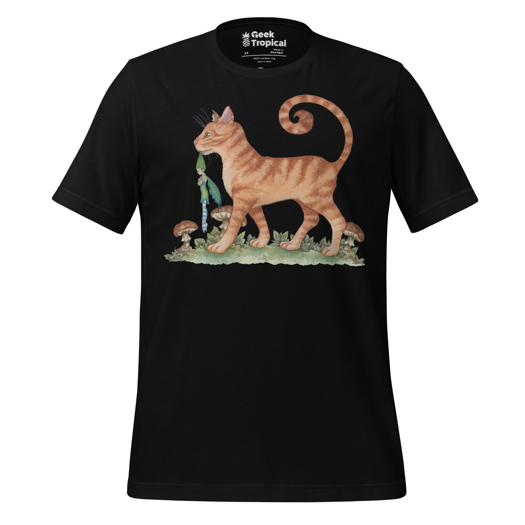 Look What The Cat Dragged In T-Shirt Geek Nerd Advertise to Meta Animal Patterns Design by Amy Brown