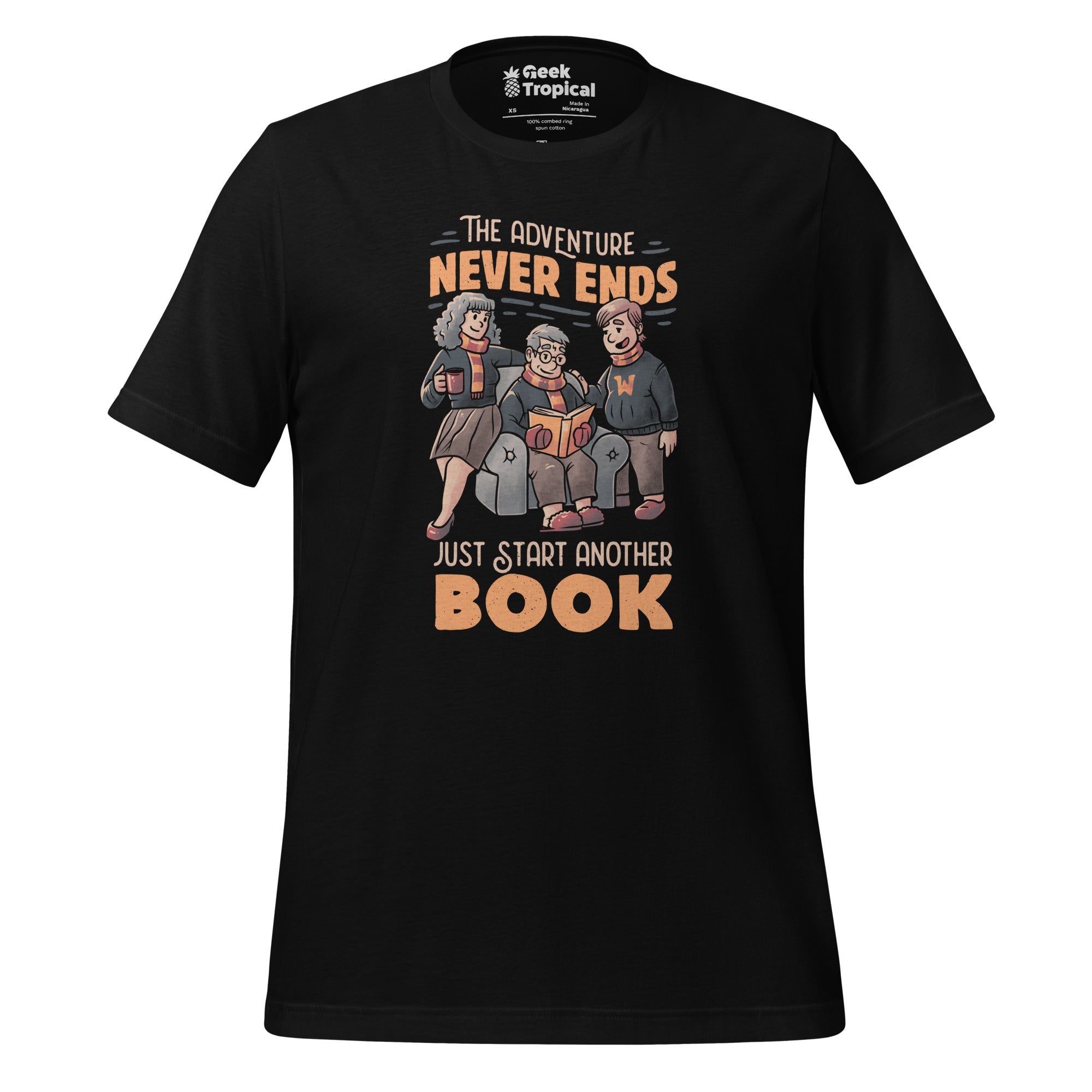 Just Start Another Book T-Shirt Geek Nerd Advertise to Meta Book Prints Design by Tobe Fonseca
