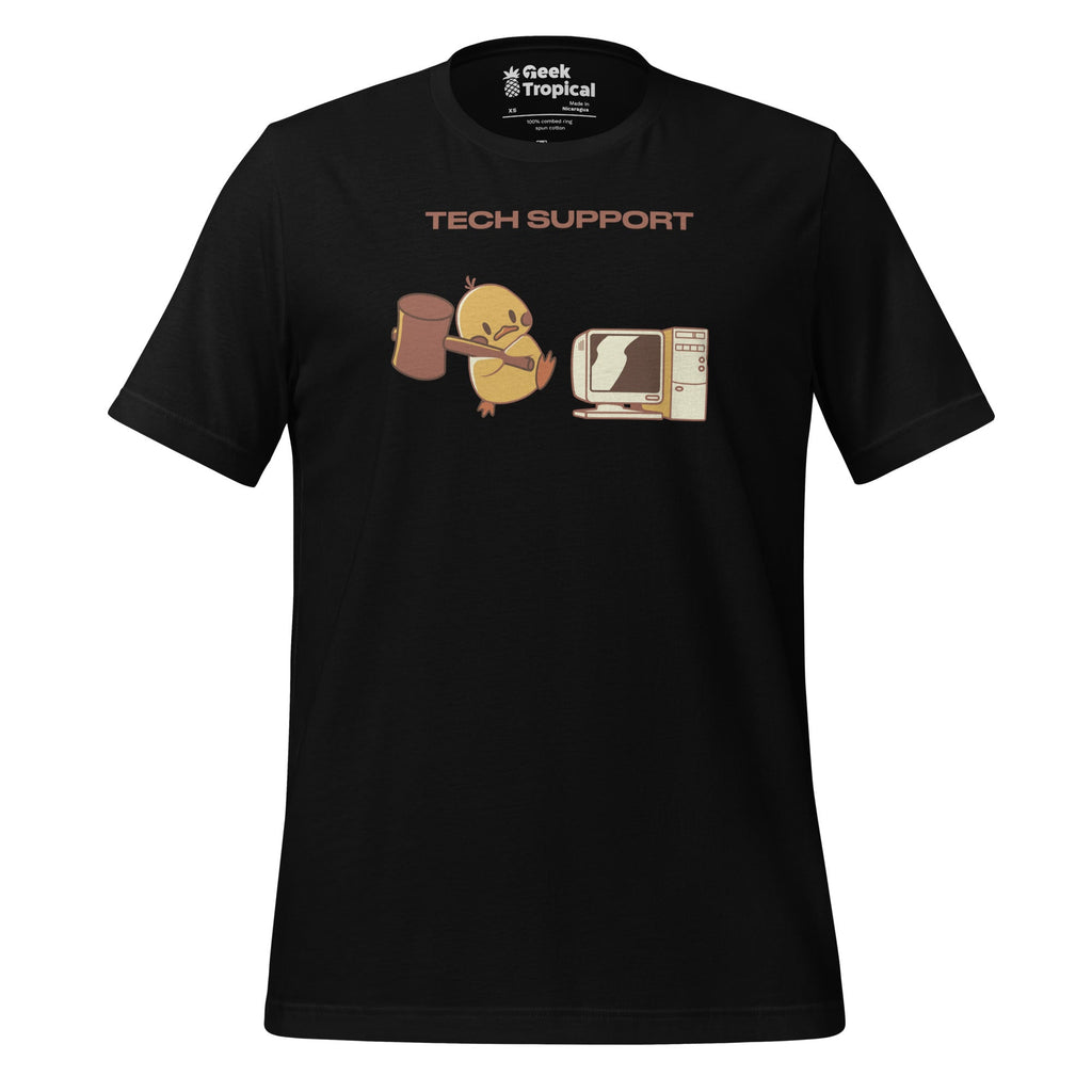 Duck Tech Support T-Shirt Geek Nerd Advertise to Meta Animal Patterns computer print