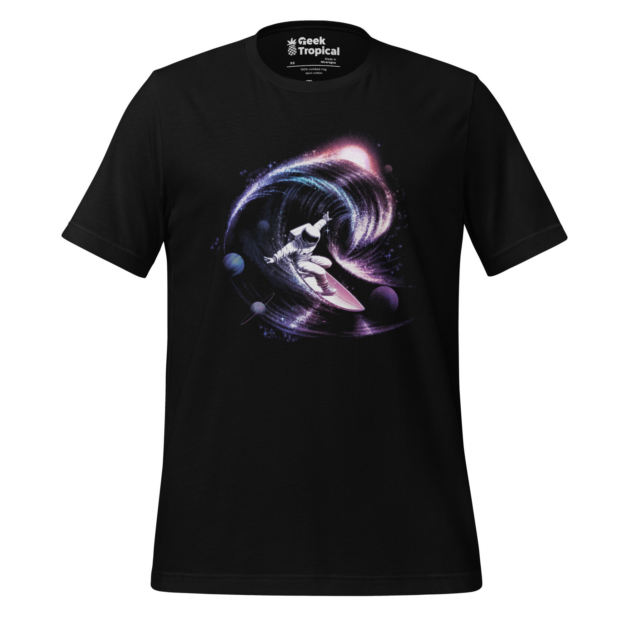 Surfing The Universe T-Shirt Geek Nerd Advertise to Meta Design by Tobe Fonseca FLOW DESC WRITING