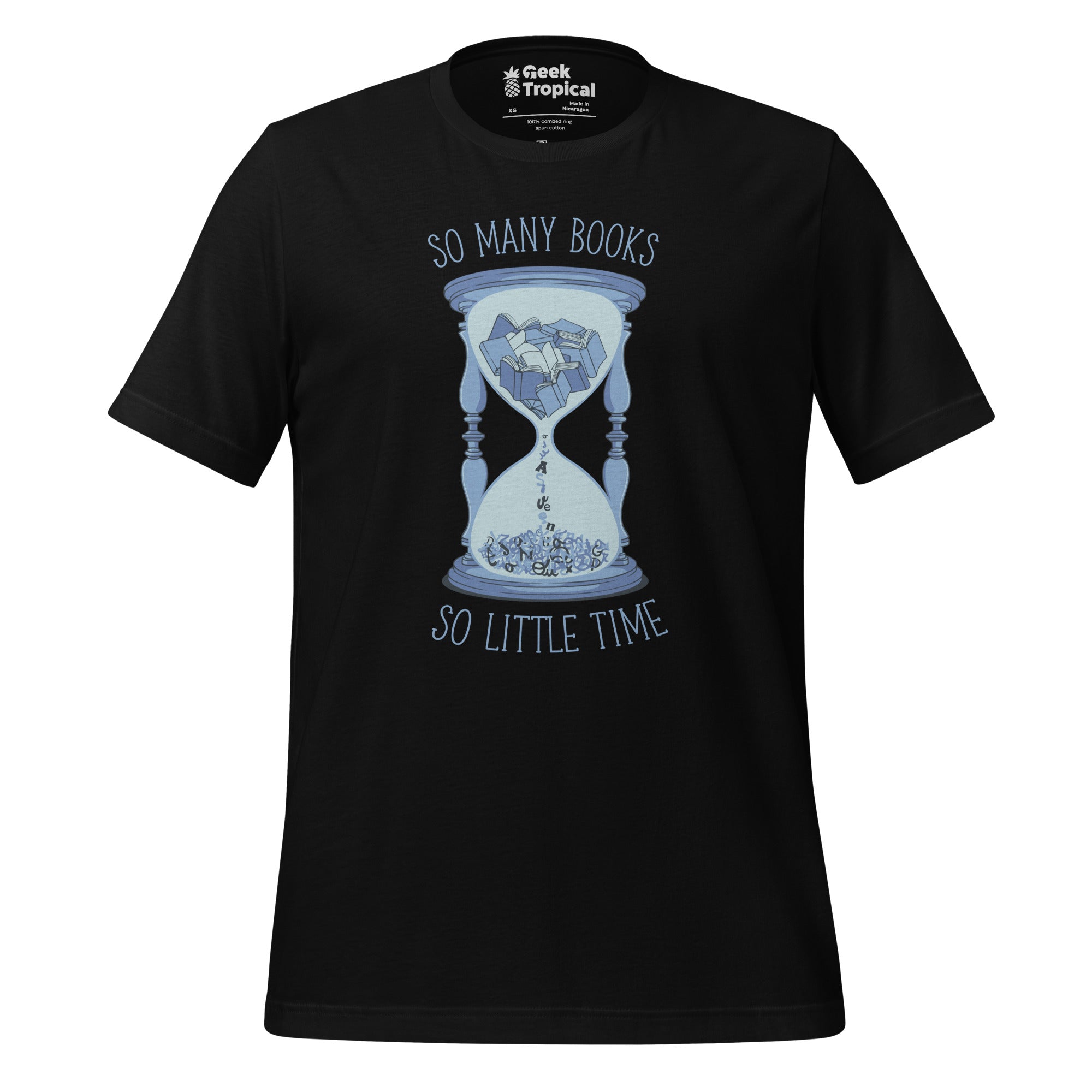So Many Books So Little Time T-Shirt Geek Nerd Advertise to Meta Book Prints Design by Tobe Fonseca