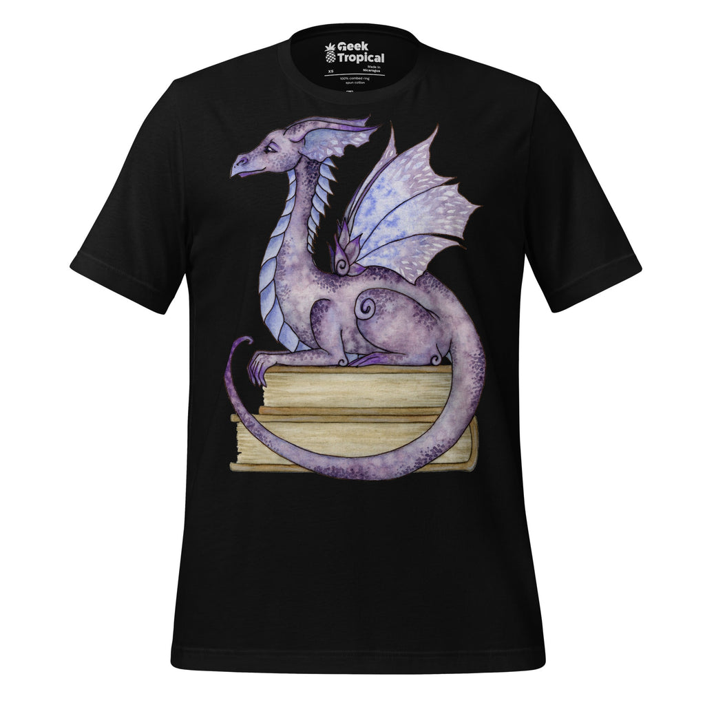 Dragon Story Time T-Shirt Geek Nerd Advertise to Meta Book Prints Design by Amy Brown