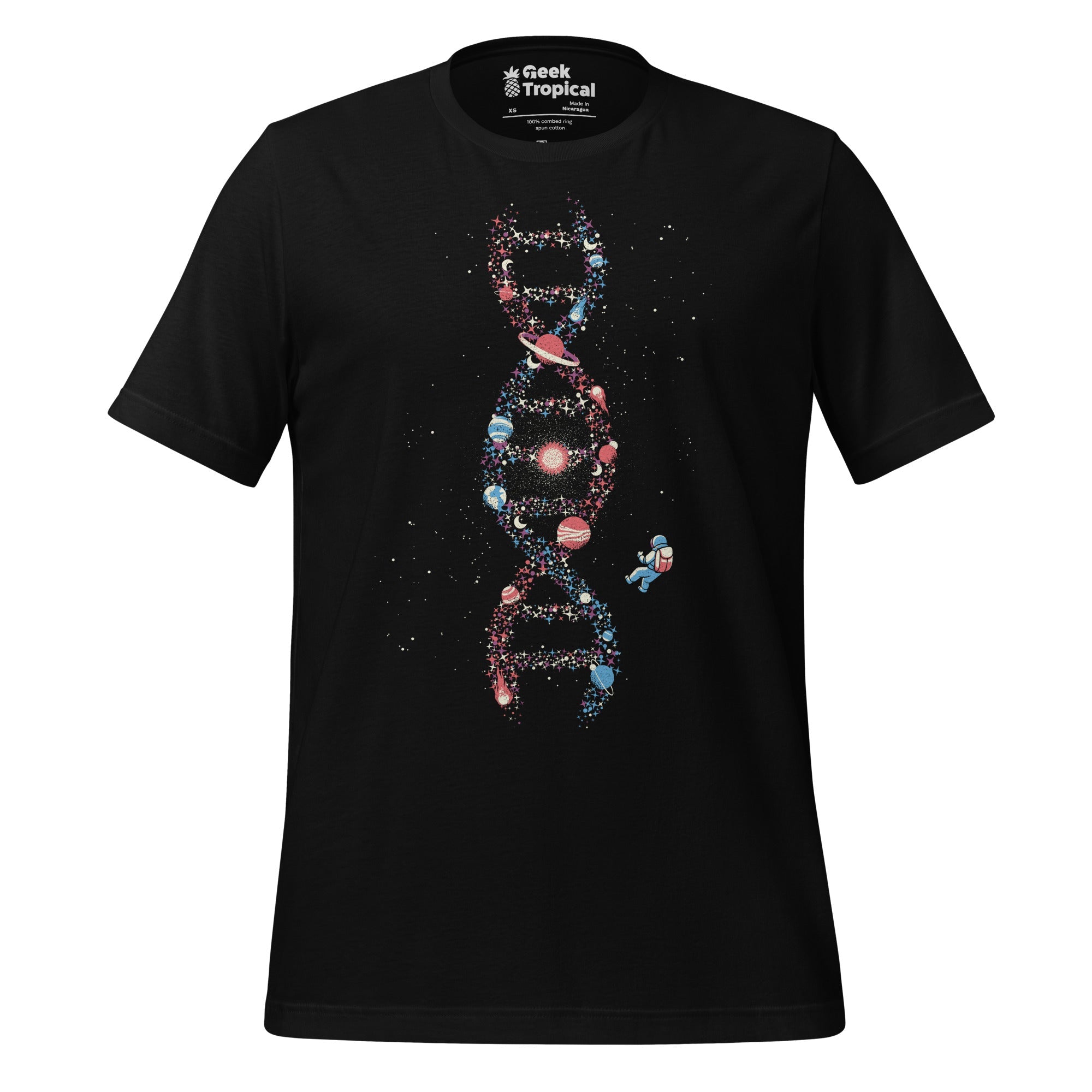 DNA Galaxy T-Shirt Geek Nerd Advertise to Meta Design by Tobe Fonseca FLOW DESC WRITING