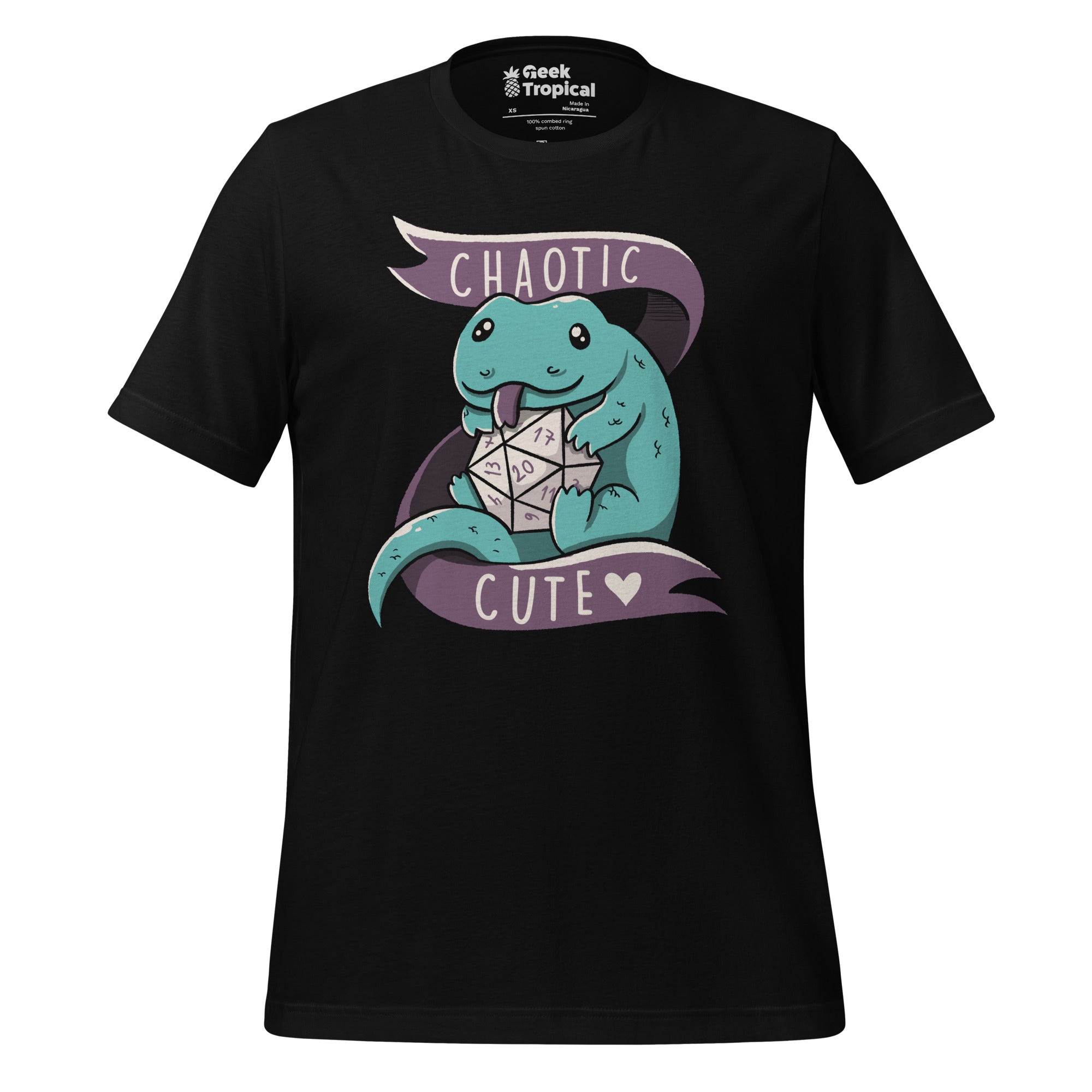 Chaotic Cute RPG Dragon T-Shirt Geek Nerd Advertise to Meta Design by Tobe Fonseca dnd & rpg print